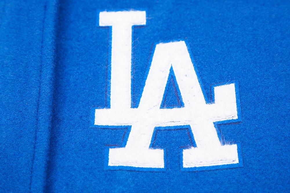 Pro Standard Women's Los Angeles Dodgers Classic Wool Varsity Jacket - Blue/White - BLUE/WHITE Thumbnail View 6