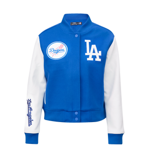 Pro Standard Women's Los Angeles Dodgers Classic Wool Varsity Jacket -Blue/White