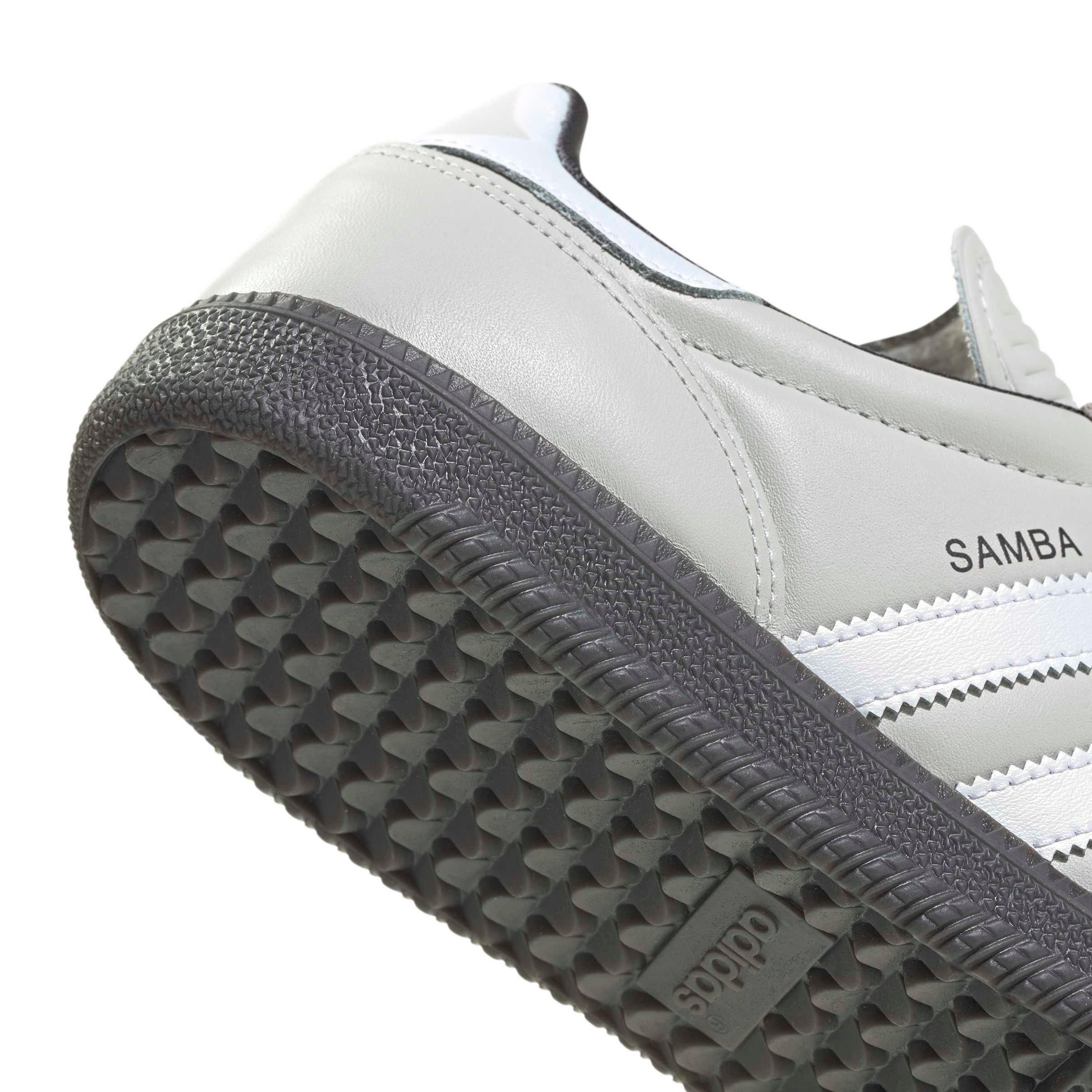 adidas Originals Samba JP "Grey One/Utility Black" Men's Shoe - GREY/BLACK Thumbnail View 7