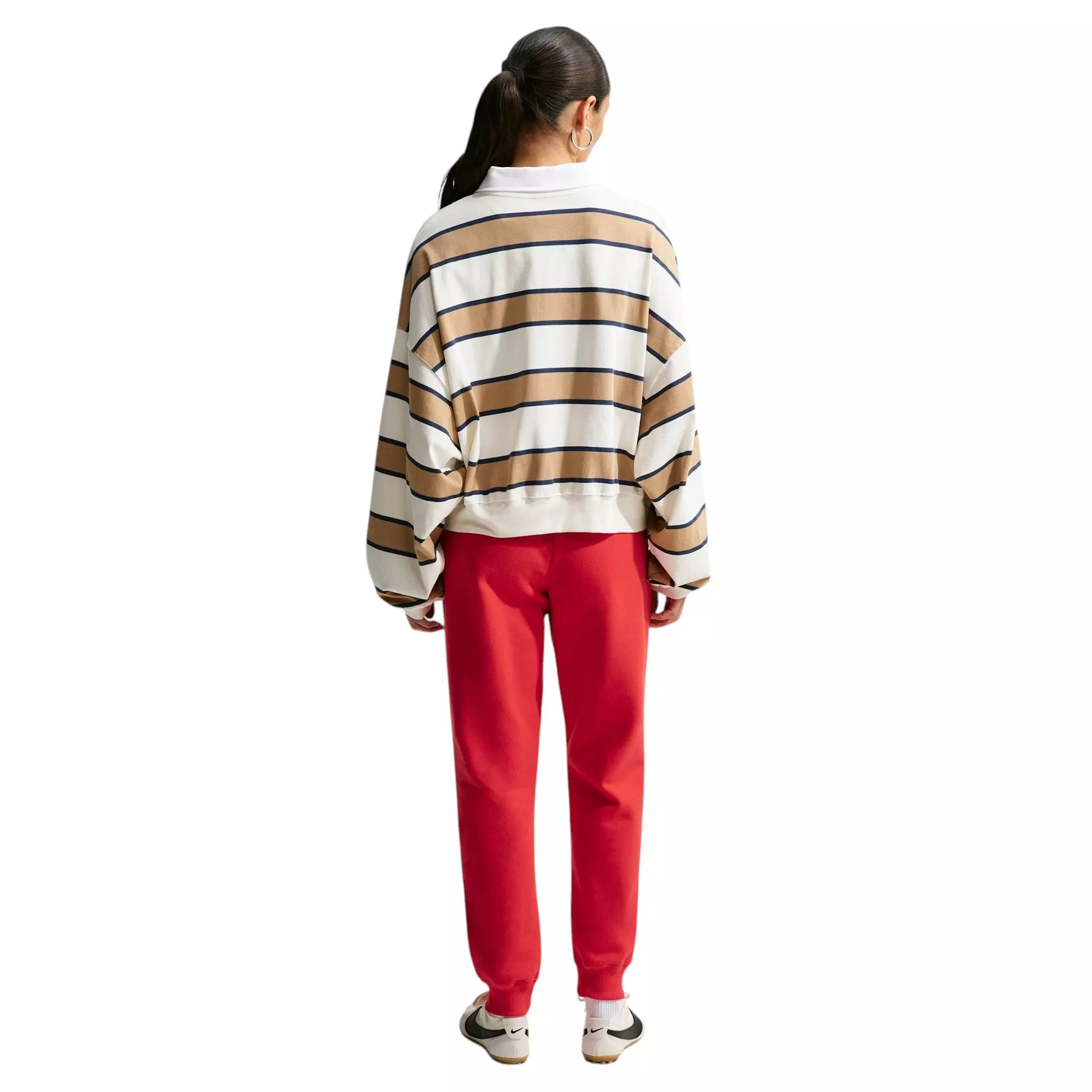 Nike Women's Studio Fleece Medium Weight Mid-Rise Joggers - Red - RED
