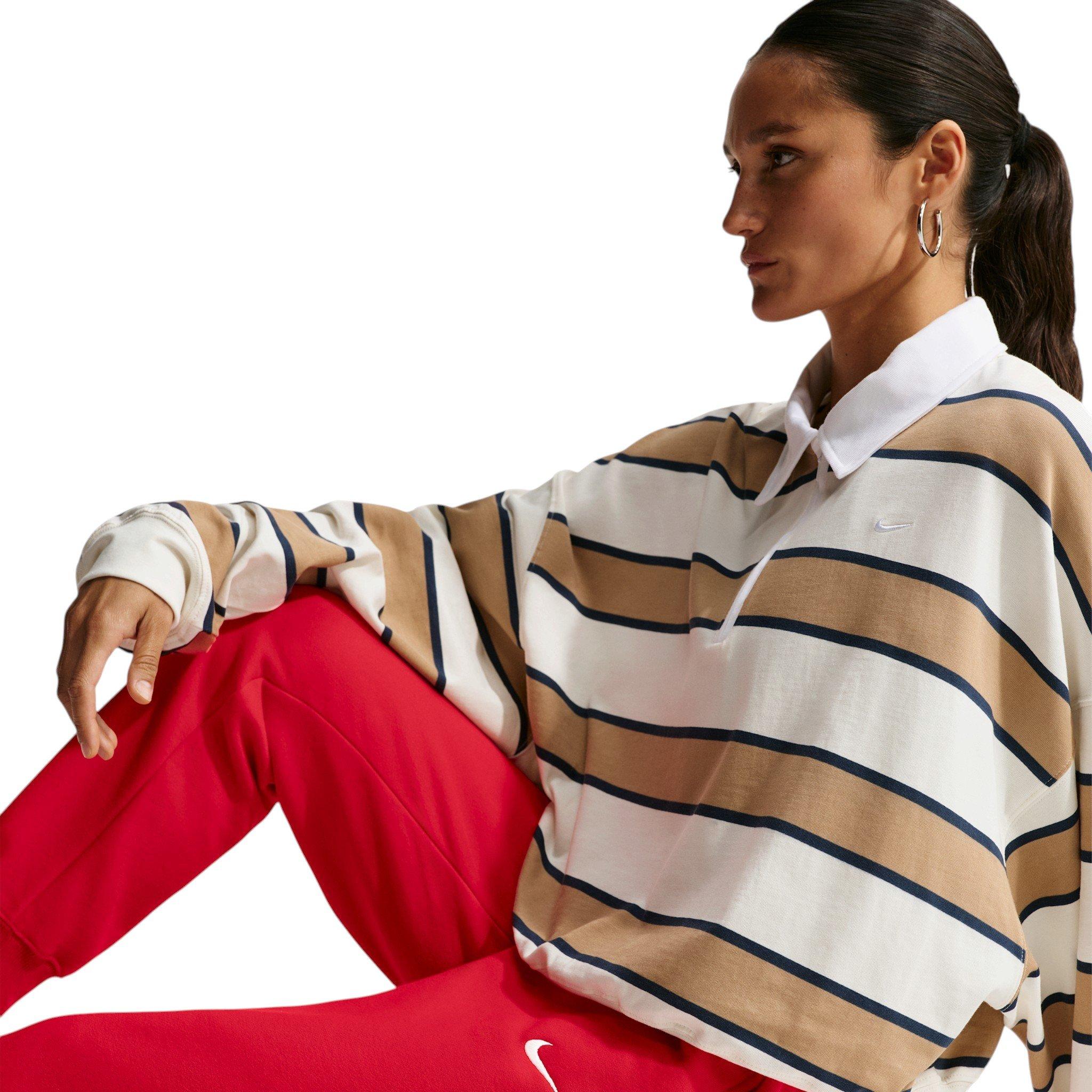 Nike Women's Studio Fleece Medium Weight Mid-Rise Joggers - Red - RED