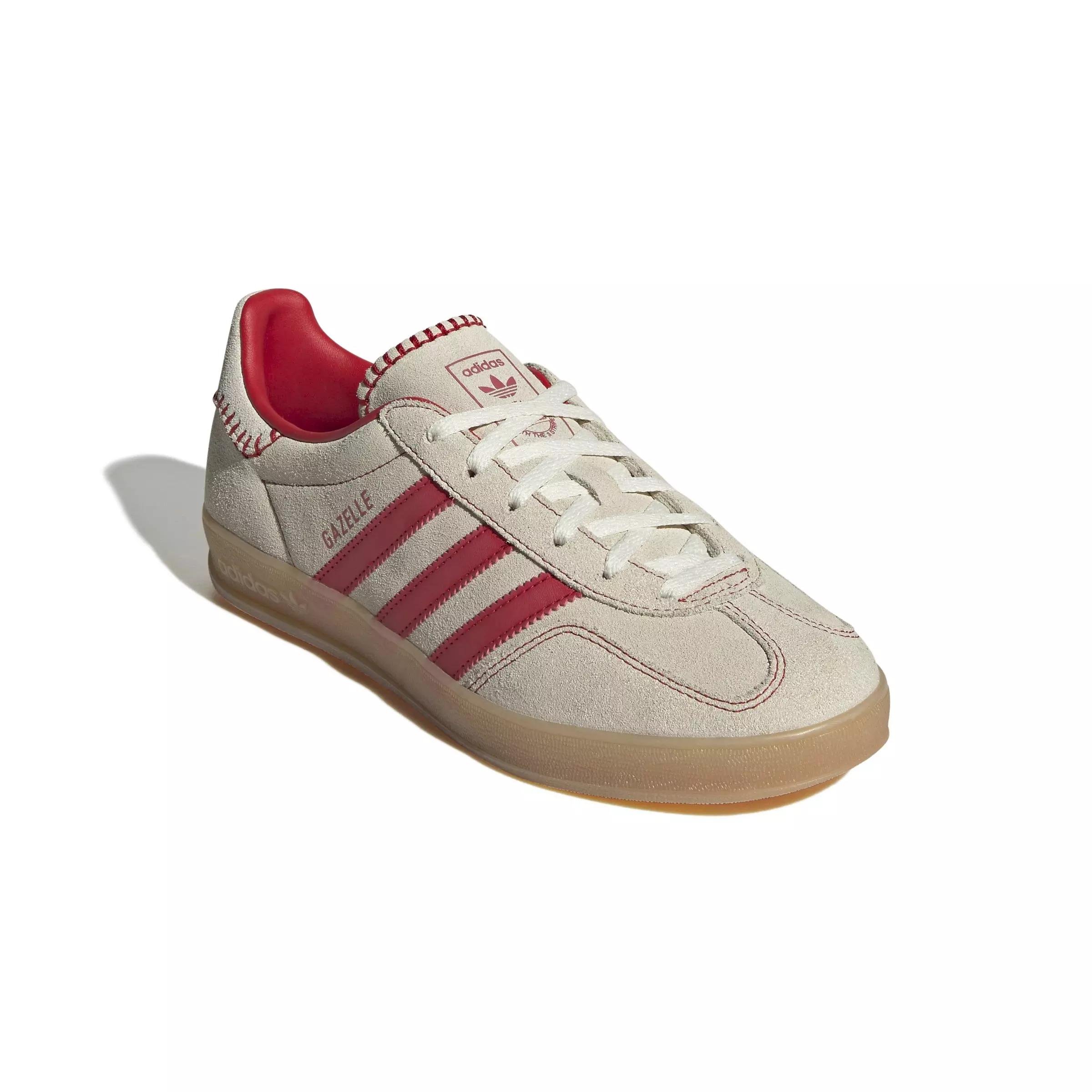 adidas Originals Gazelle "Better Scarlet/Better Scarlet/Cream White" Women's Shoe - SCARLET/SCARLET/WHITE
