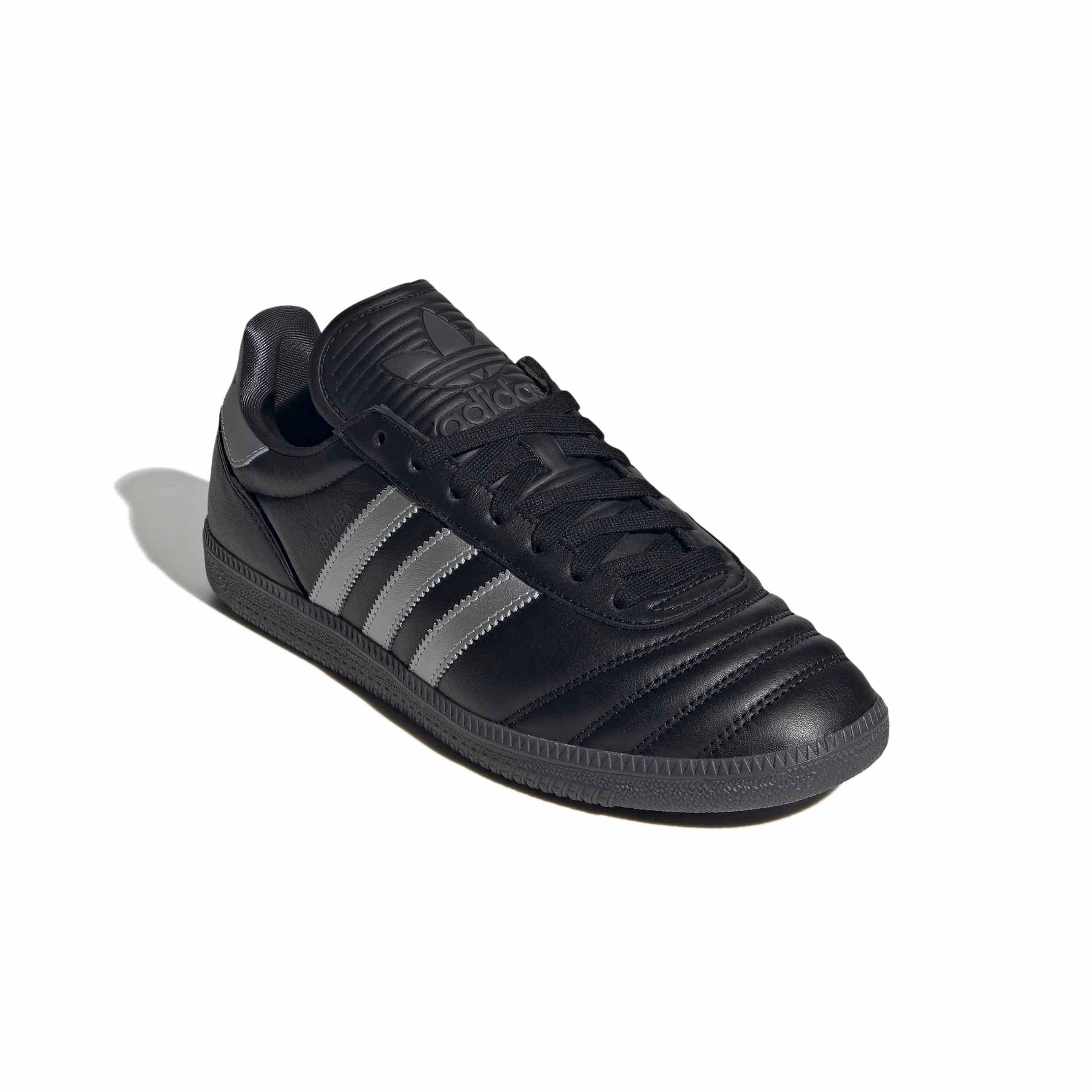 adidas Originals Samba JP "Core Black/Silver Metallic/Utility Black" Men's Shoe - BLACK/SILVER/BLACK Thumbnail View 3