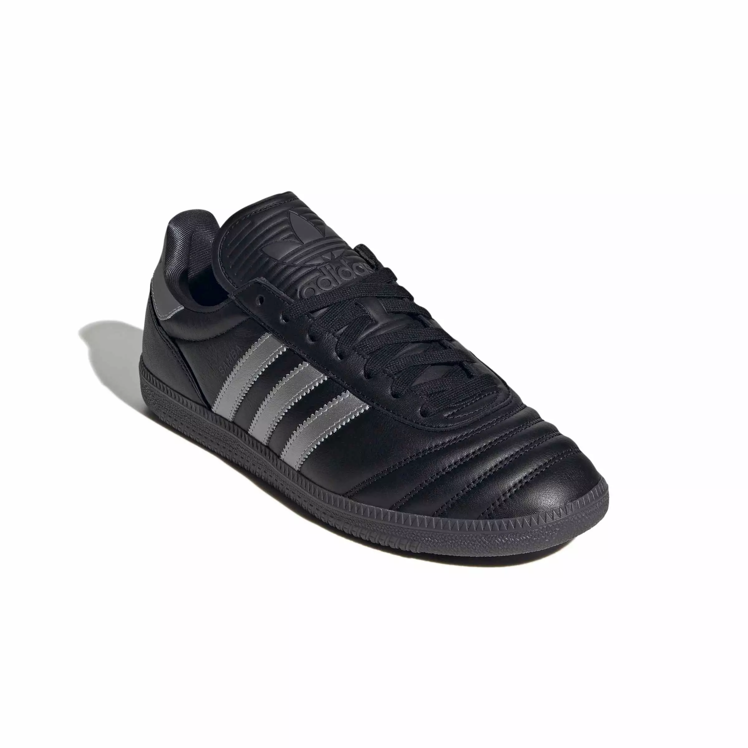 adidas Originals Samba JP "Core Black/Silver Metallic/Utility Black" Men's Shoe - BLACK/SILVER/BLACK