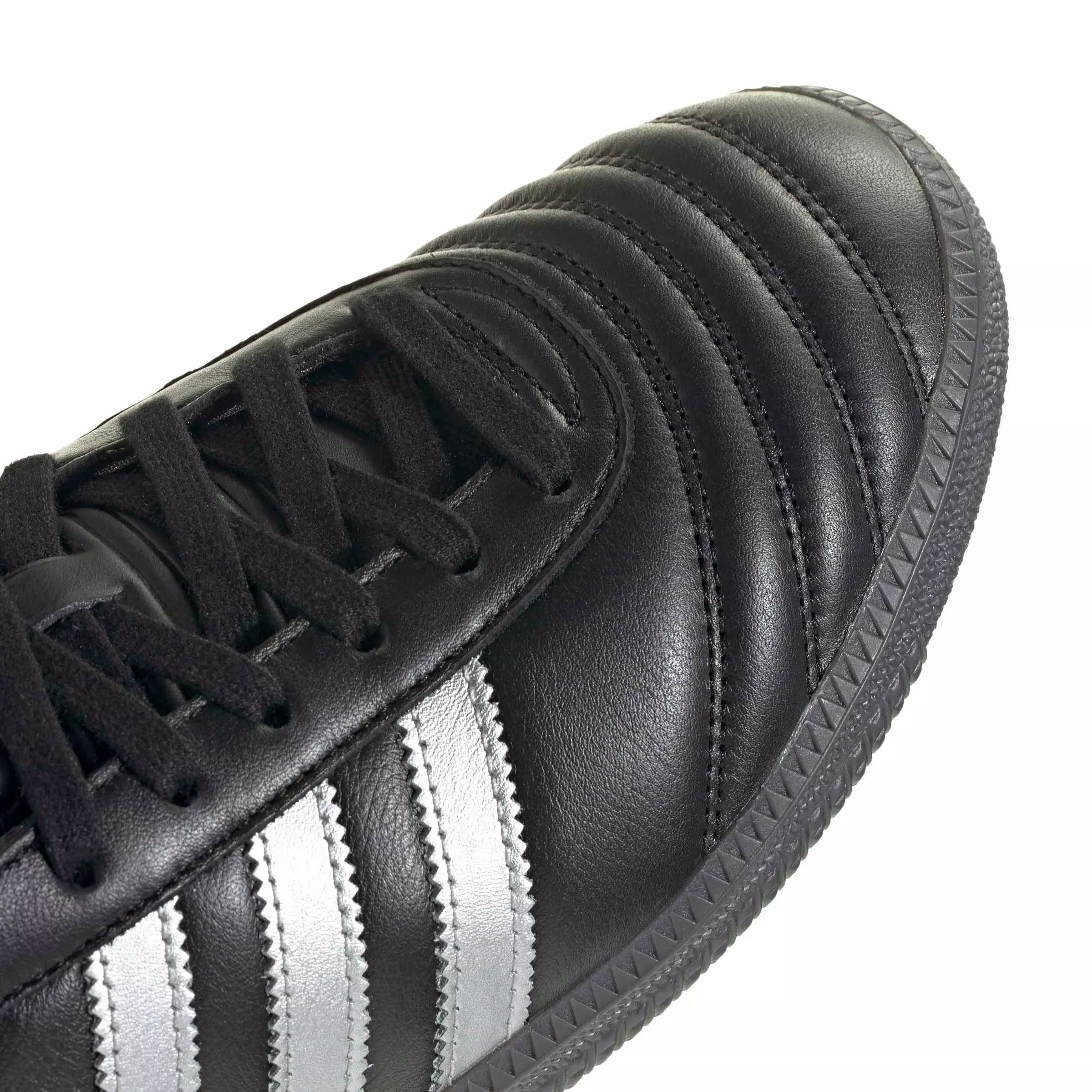 adidas Originals Samba JP "Core Black/Silver Metallic/Utility Black" Men's Shoe - BLACK/SILVER/BLACK