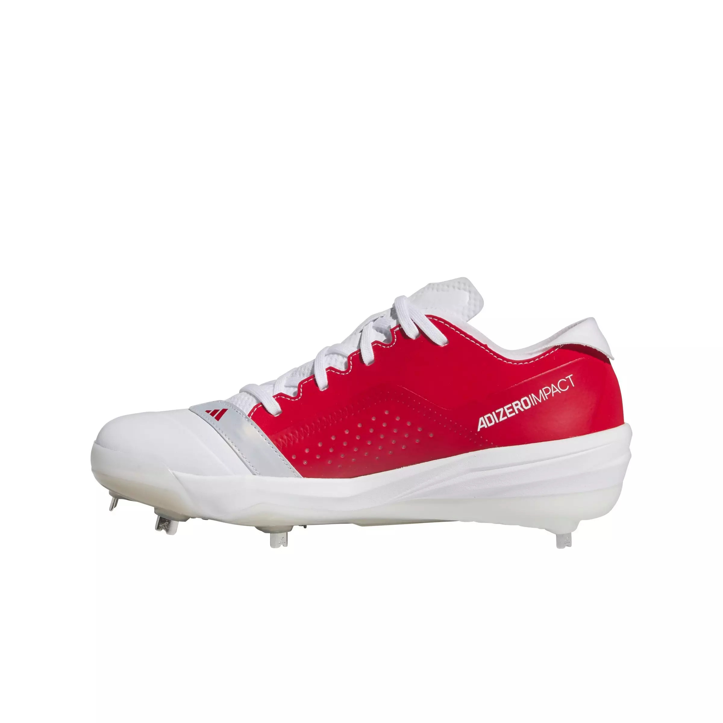 adidas Adizero Impact "Ftwr White/Core Black/Team Power Red 2" Men's Baseball Cleat - WHITE/BLACK/RED