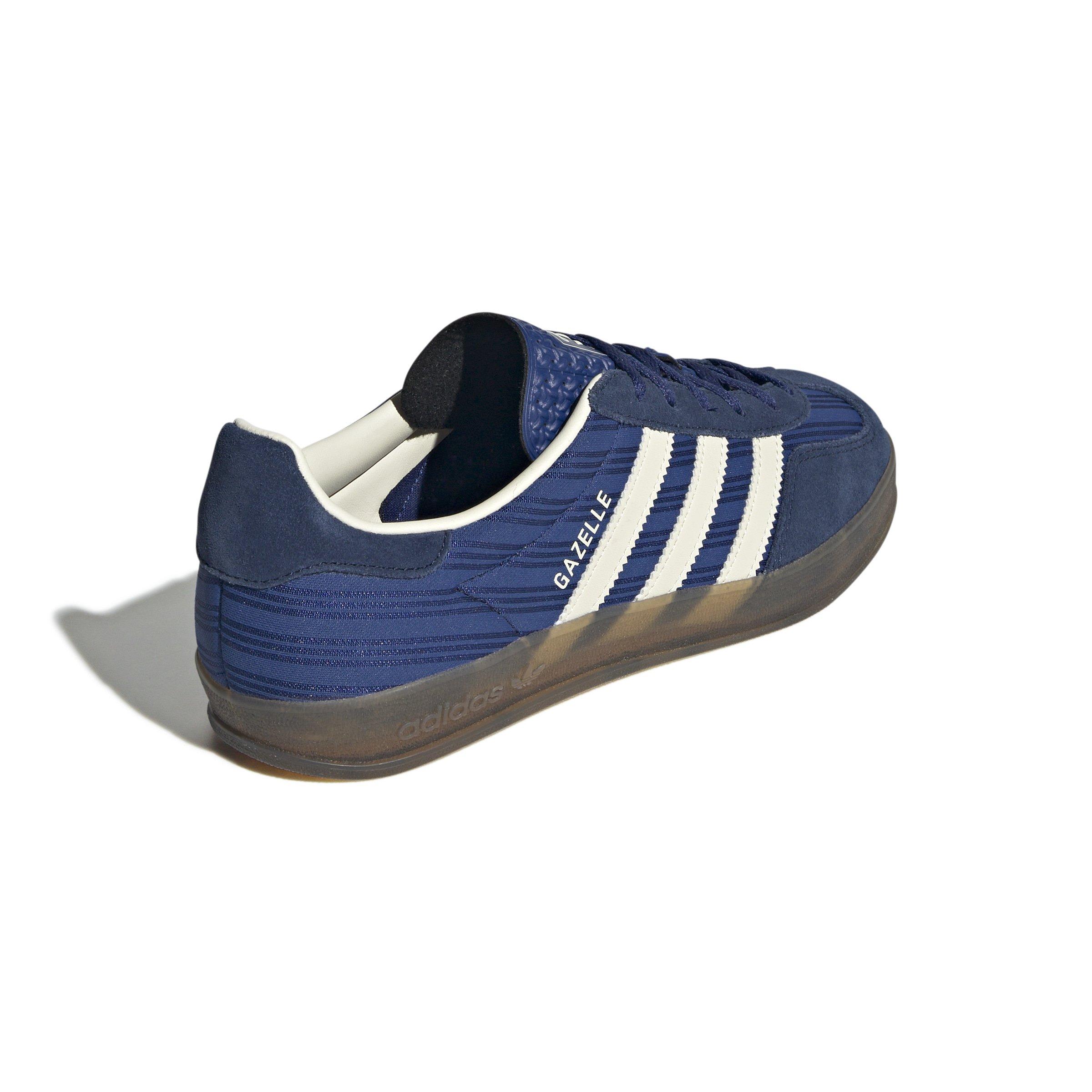 adidas Originals Gazelle "Victory Blue/Night Indigo/Cream White" Women's Shoe - BLUE/INDIGO/WHITE Thumbnail View 4