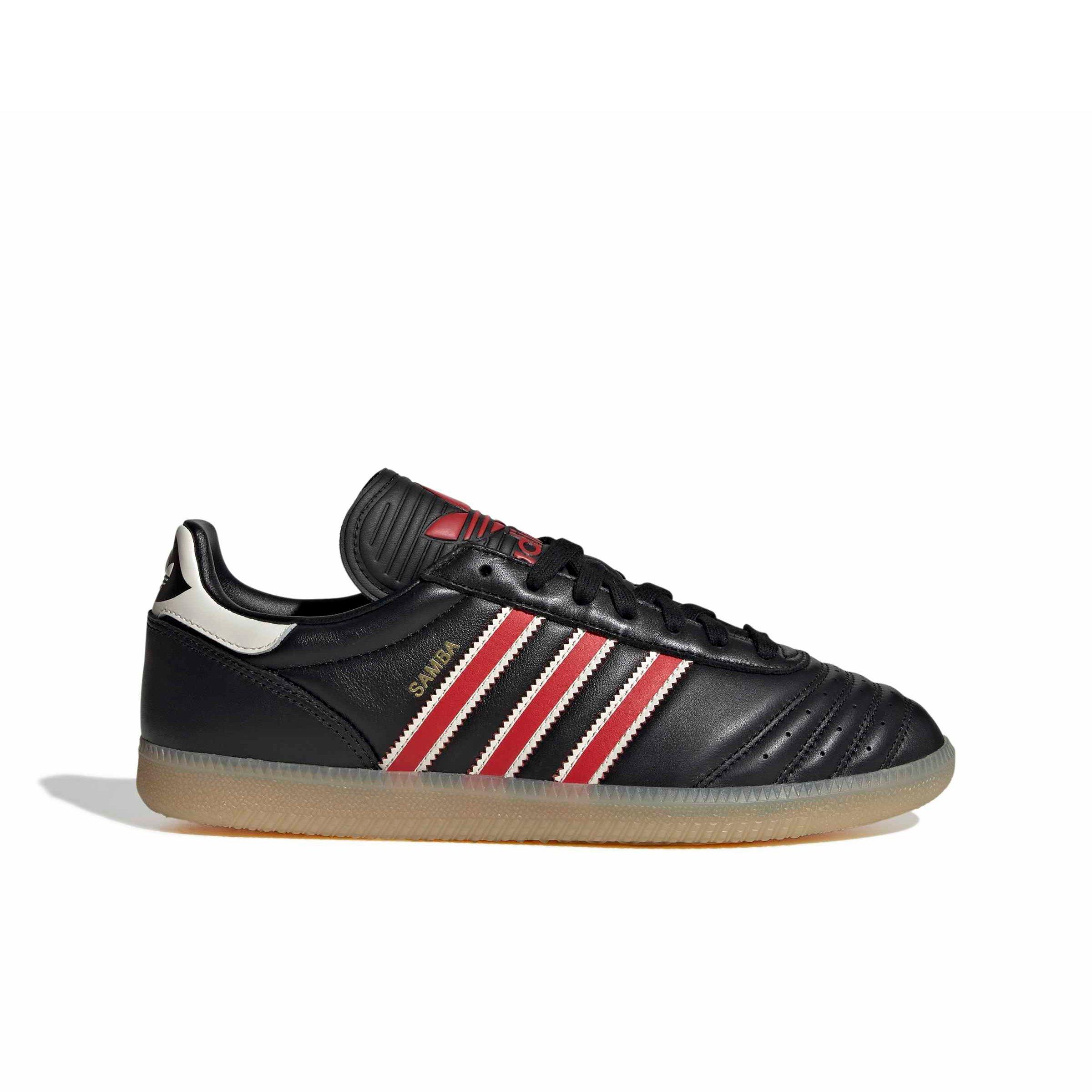 adidas Originals Samba JP "Core Black/Red/Gum 3" Men's Shoe - BLACK/RED/GUM Thumbnail View 1