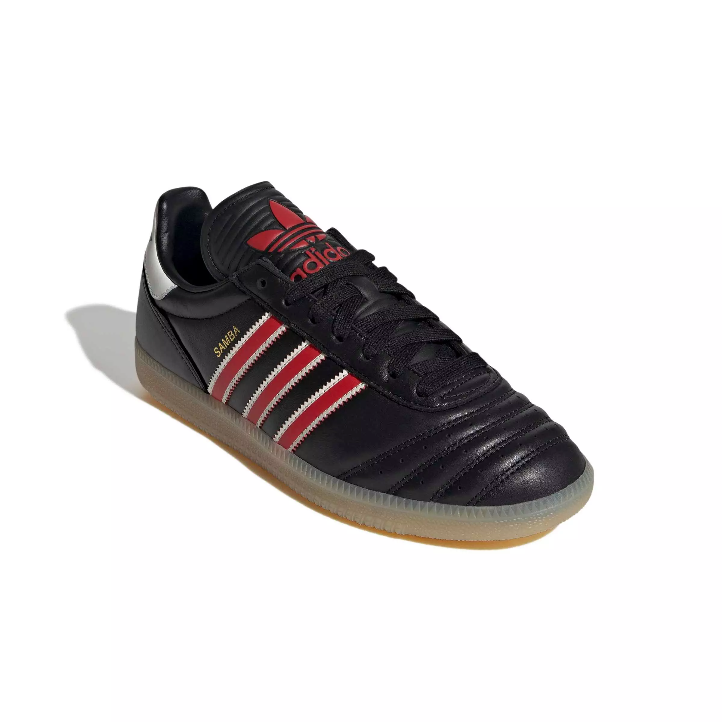 adidas Originals Samba JP "Core Black/Red/Gum 3" Men's Shoe - BLACK/RED/GUM
