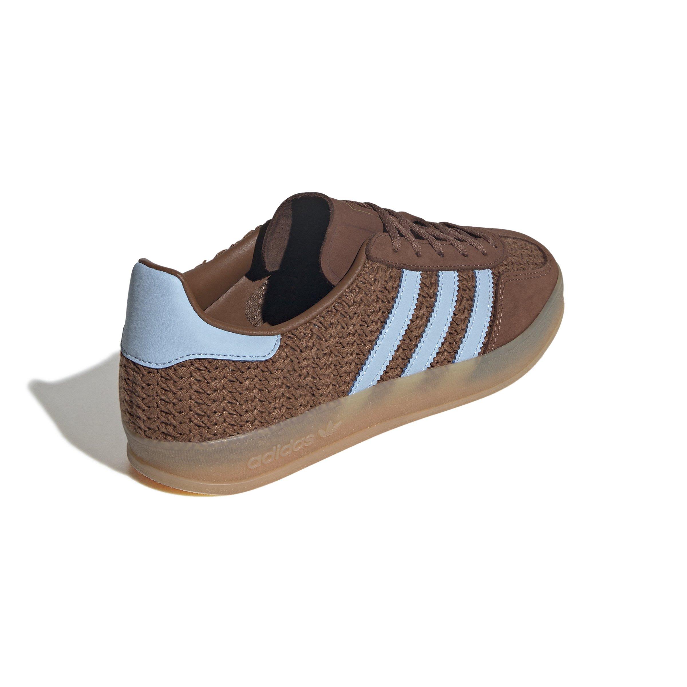 adidas Originals Gazelle "Preloved Brown/Clear Sky/Gum 3" Women's Shoe - BROWN/SKY/GUM Thumbnail View 4