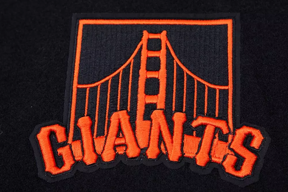 Pro Standard Women's San Francisco Giants Classic Wool Varsity Jacket -Black/White - BLACK/WHITE