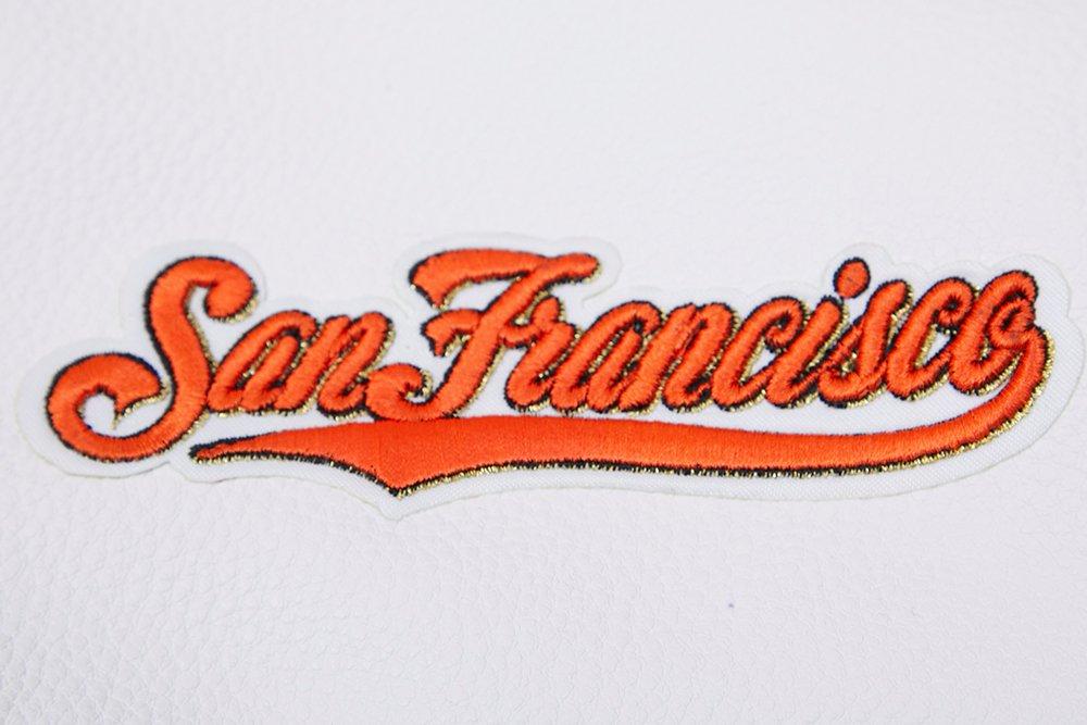 Pro Standard Women's San Francisco Giants Classic Wool Varsity Jacket -Black/White - BLACK/WHITE Thumbnail View 7