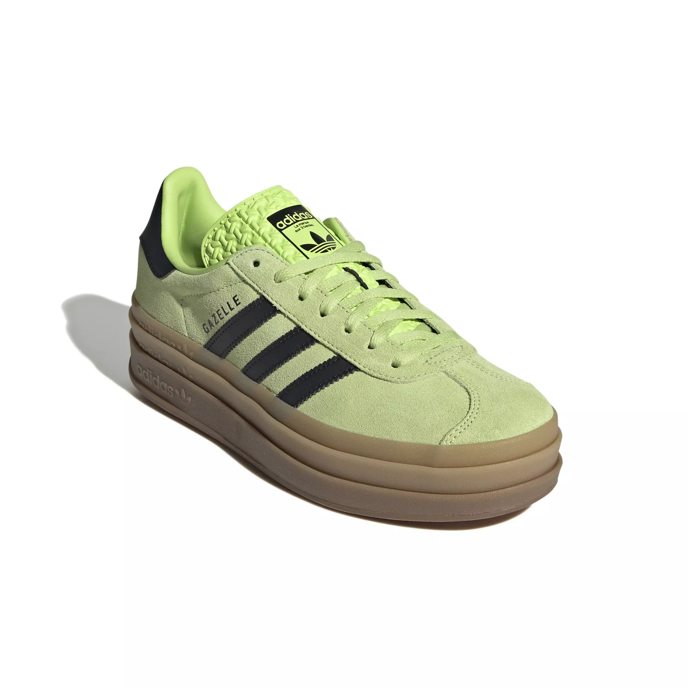 adidas Originals Gazelle Bold "Pulse Lime/Core Black/Gum 2" Women's Shoe - LIME/BLACK/GUM