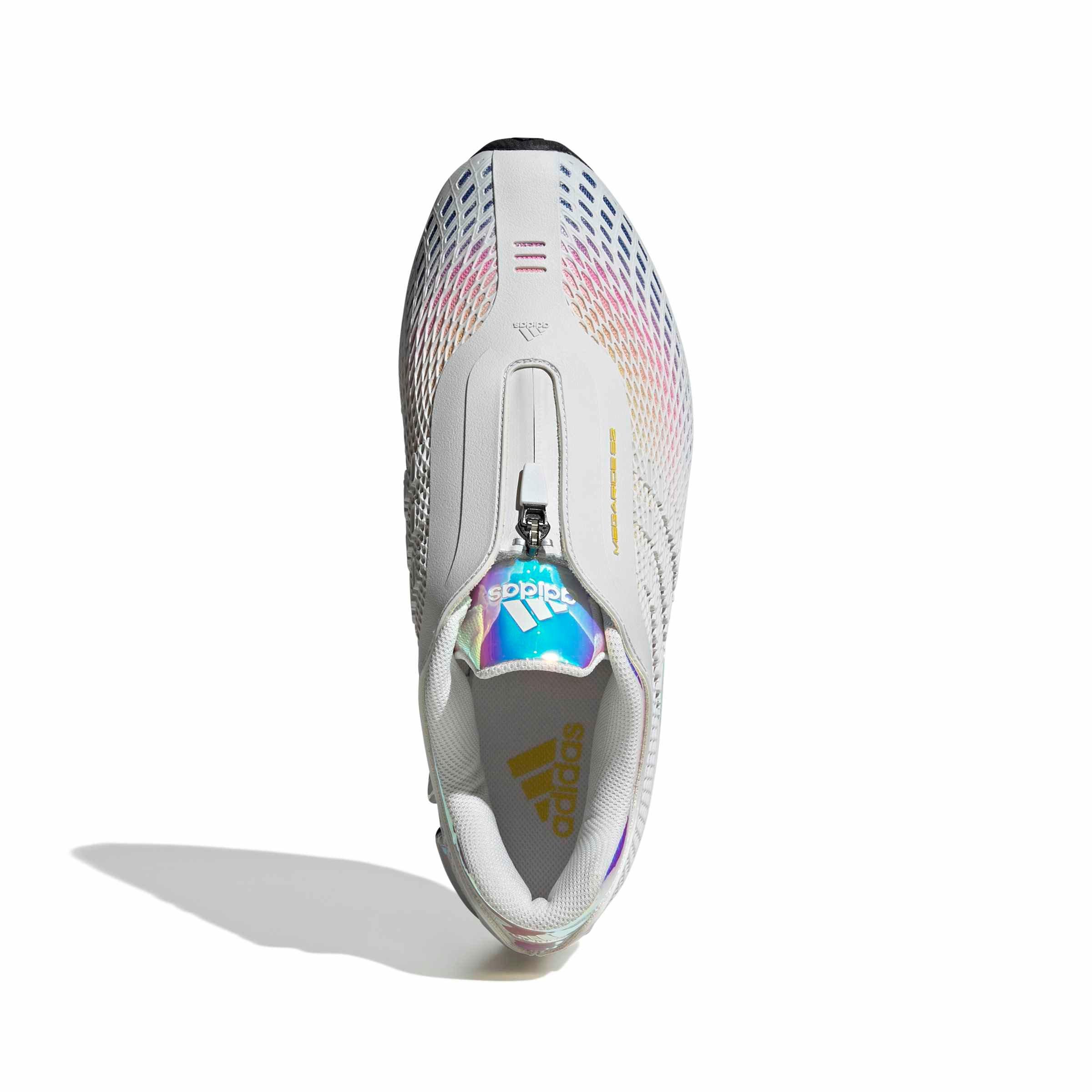 adidas Originals Megaride S2 "Crystal White/Crystal White/Yellow" Men's Shoe - WHITE/WHITE/YELLOW Thumbnail View 5