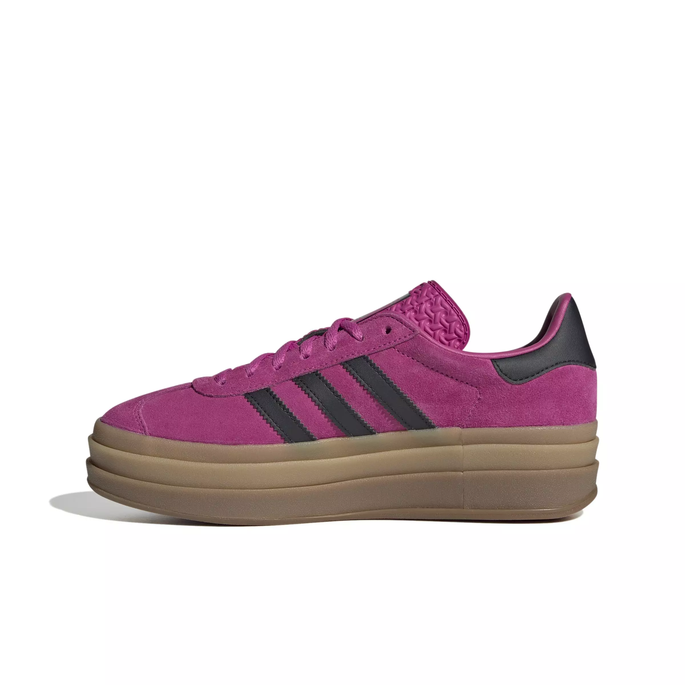 adidas Originals Gazelle Bold "Semi Lucid Fuchsia/Core Black/Gum 2" Women's Shoe - FUCHSIA/BLACK/GUM