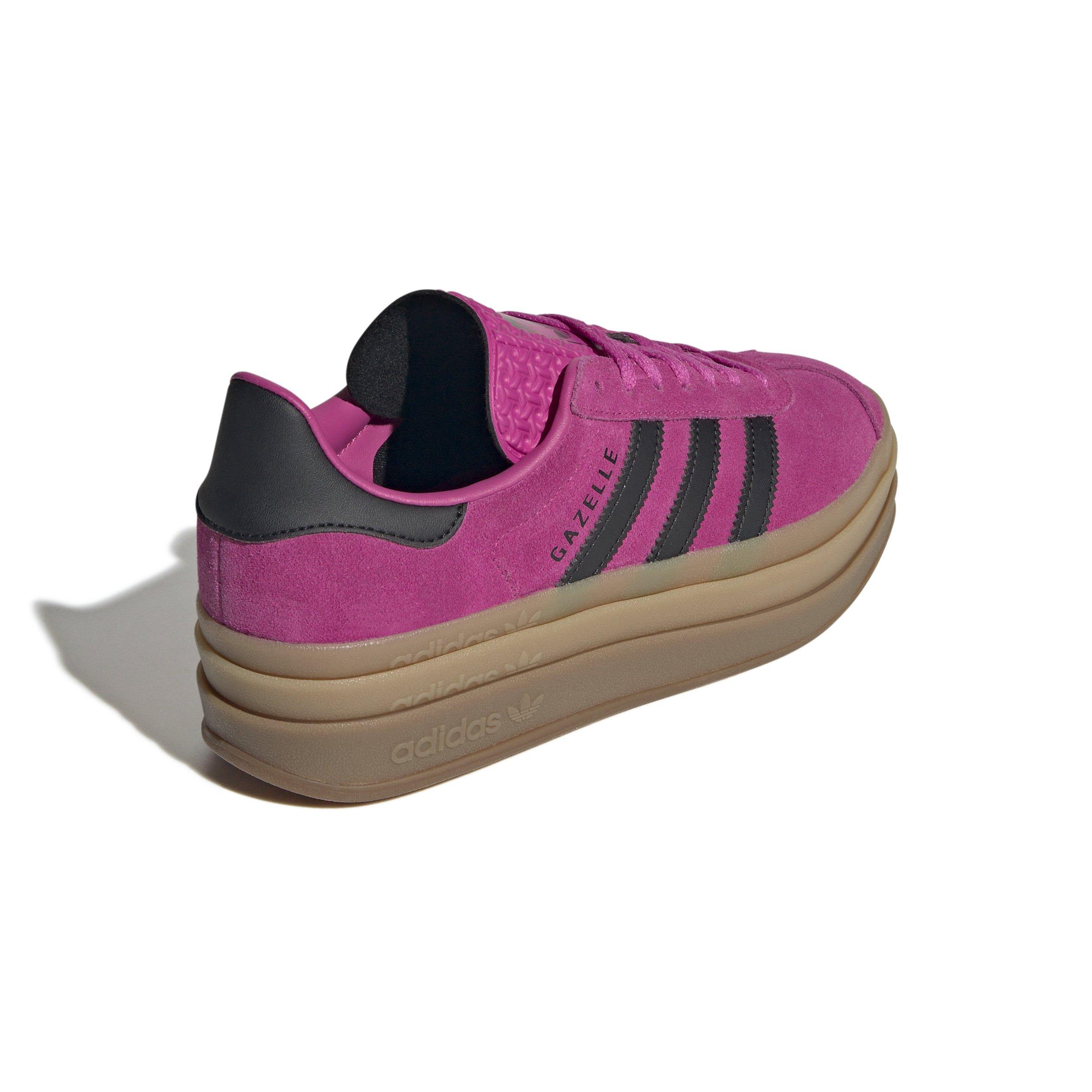 adidas Originals Gazelle Bold "Semi Lucid Fuchsia/Core Black/Gum 2" Women's Shoe - FUCHSIA/BLACK/GUM Thumbnail View 4