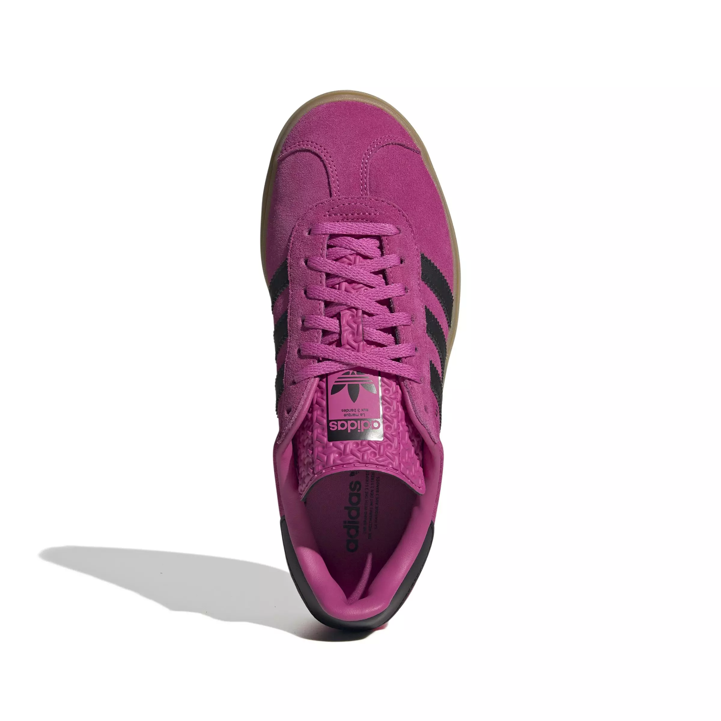 adidas Originals Gazelle Bold "Semi Lucid Fuchsia/Core Black/Gum 2" Women's Shoe - FUCHSIA/BLACK/GUM