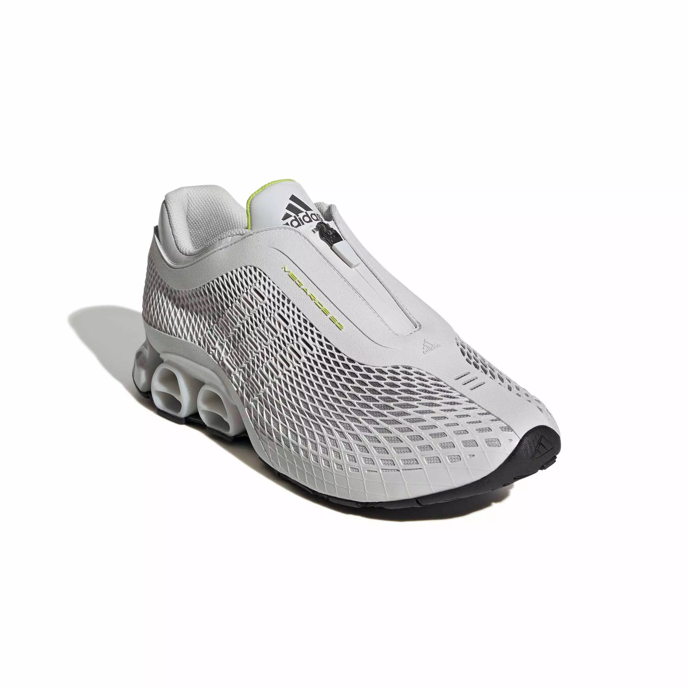 adidas Originals Megaride S2 "Crystal White/Crystal White/Semi Solar Yellow" Men's Shoe - WHITE/WHITE/YELLOW