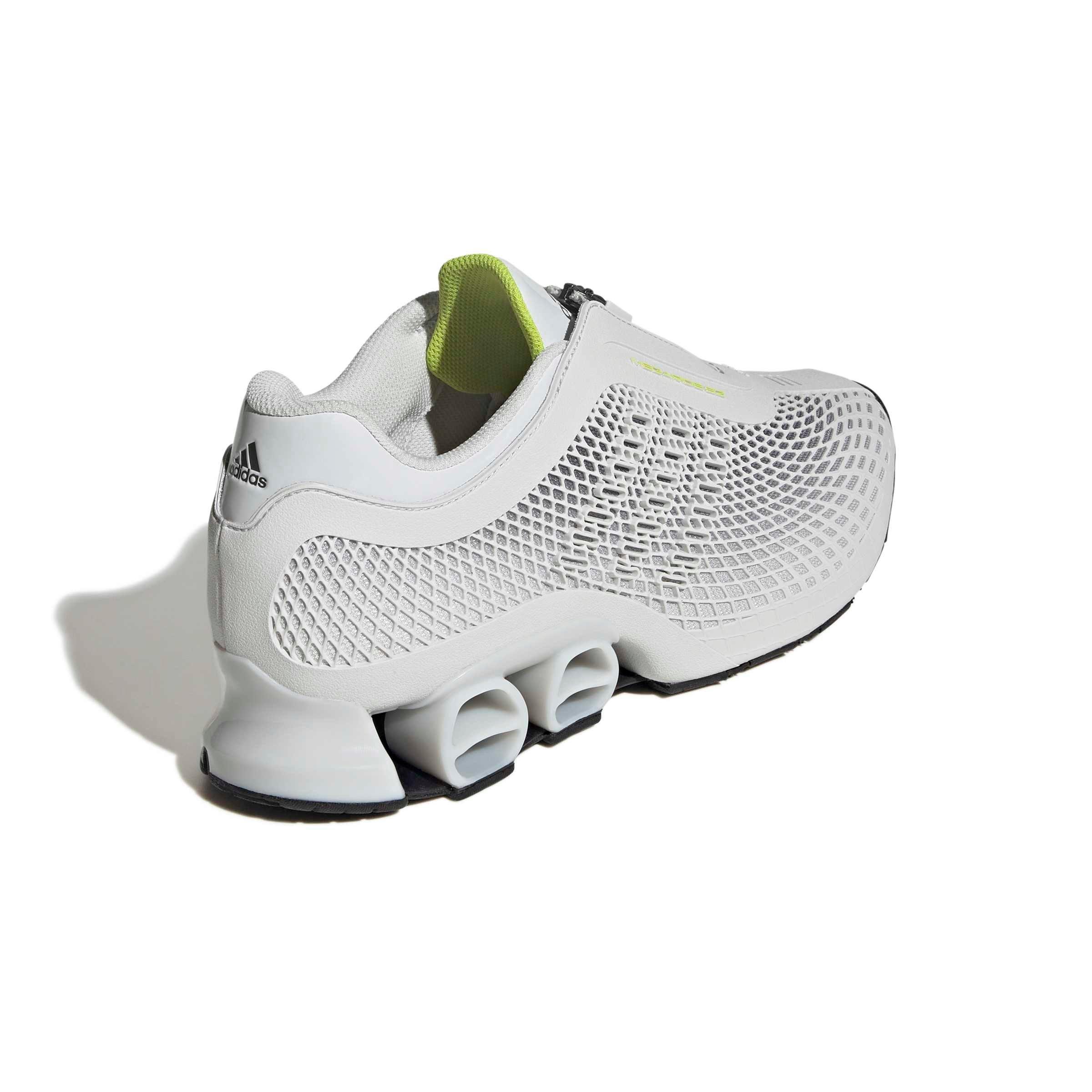 adidas Originals Megaride S2 "Crystal White/Crystal White/Semi Solar Yellow" Men's Shoe - WHITE/WHITE/YELLOW Thumbnail View 4