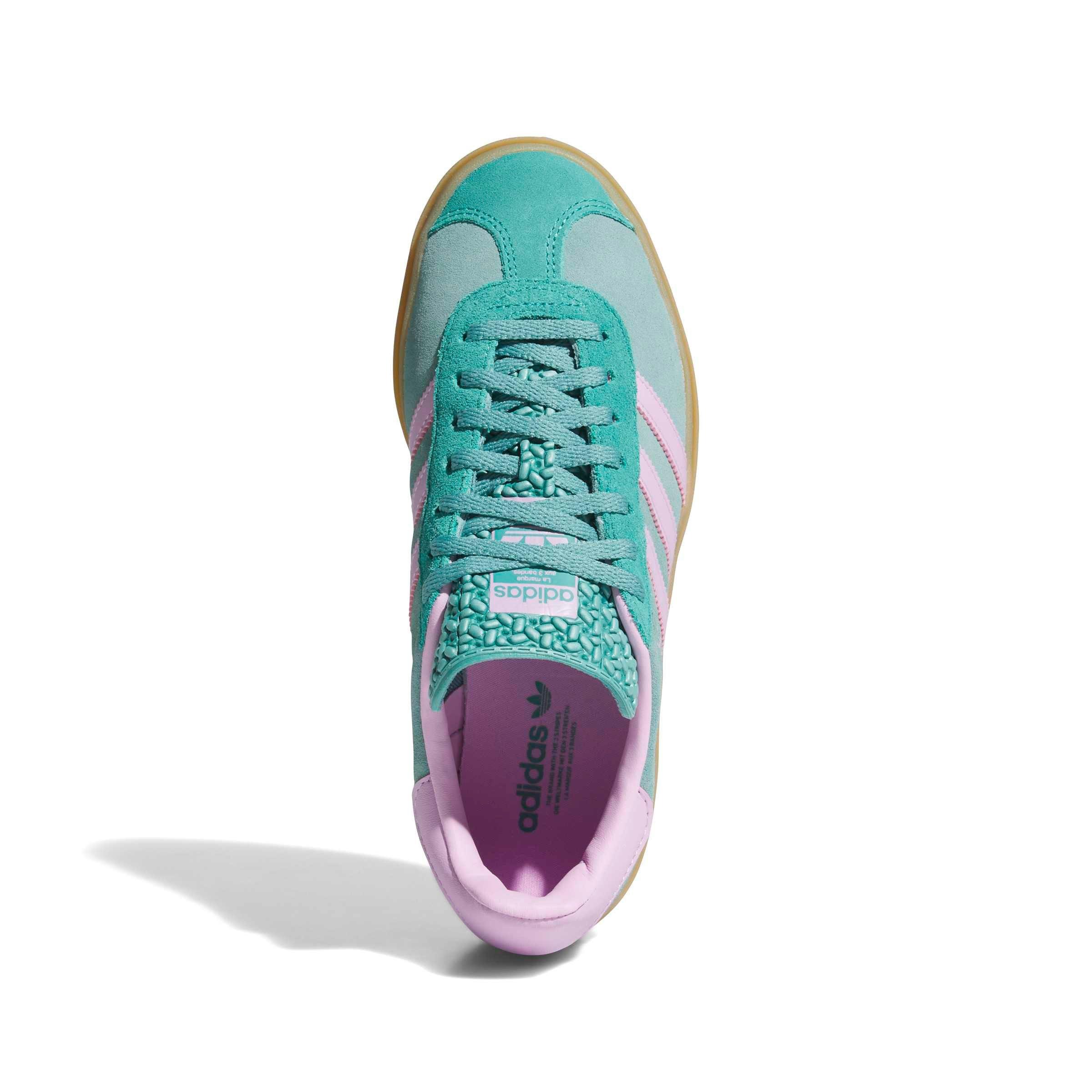 adidas Originals Gazelle Bold "Powder Teal/Bliss Lilac/Pure Teal" Women's Shoe - TEAL/LILAC/TEAL Thumbnail View 7