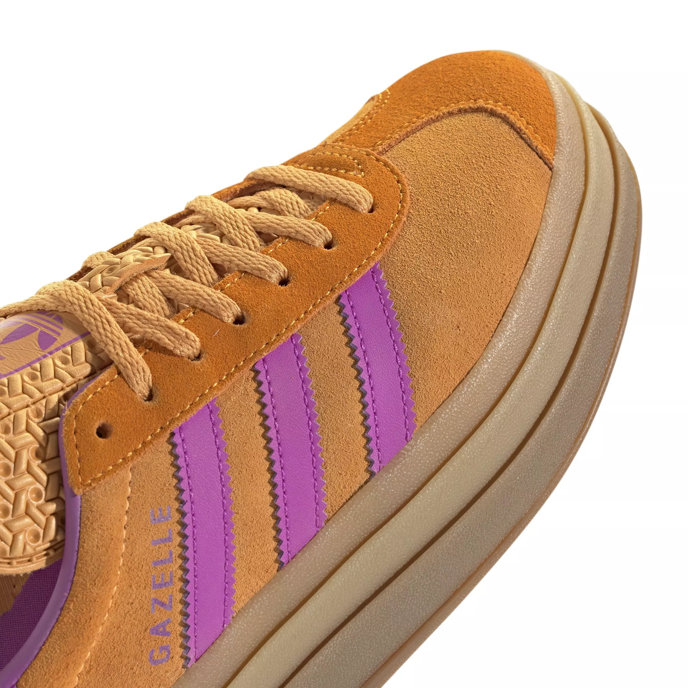 adidas Originals Gazelle Bold "Flash Orange/Purple Burst/Crew Orange" Women's Shoe - ORANGE/PURPLE/ORANGE