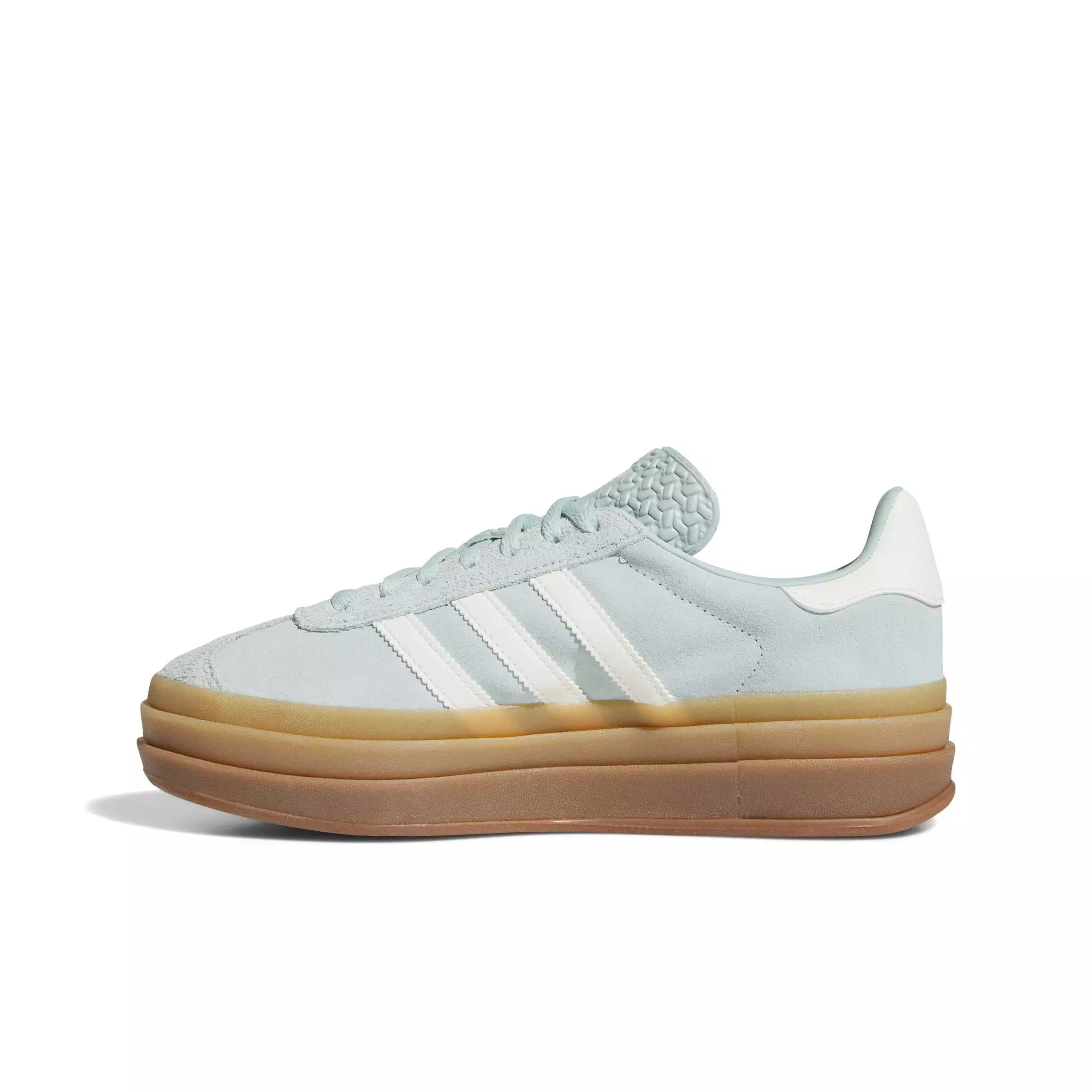 adidas Originals Gazelle Bold "Ash Green/Off White/Gum 2" Women's Shoe - GREEN/OFF WHITE/GUM