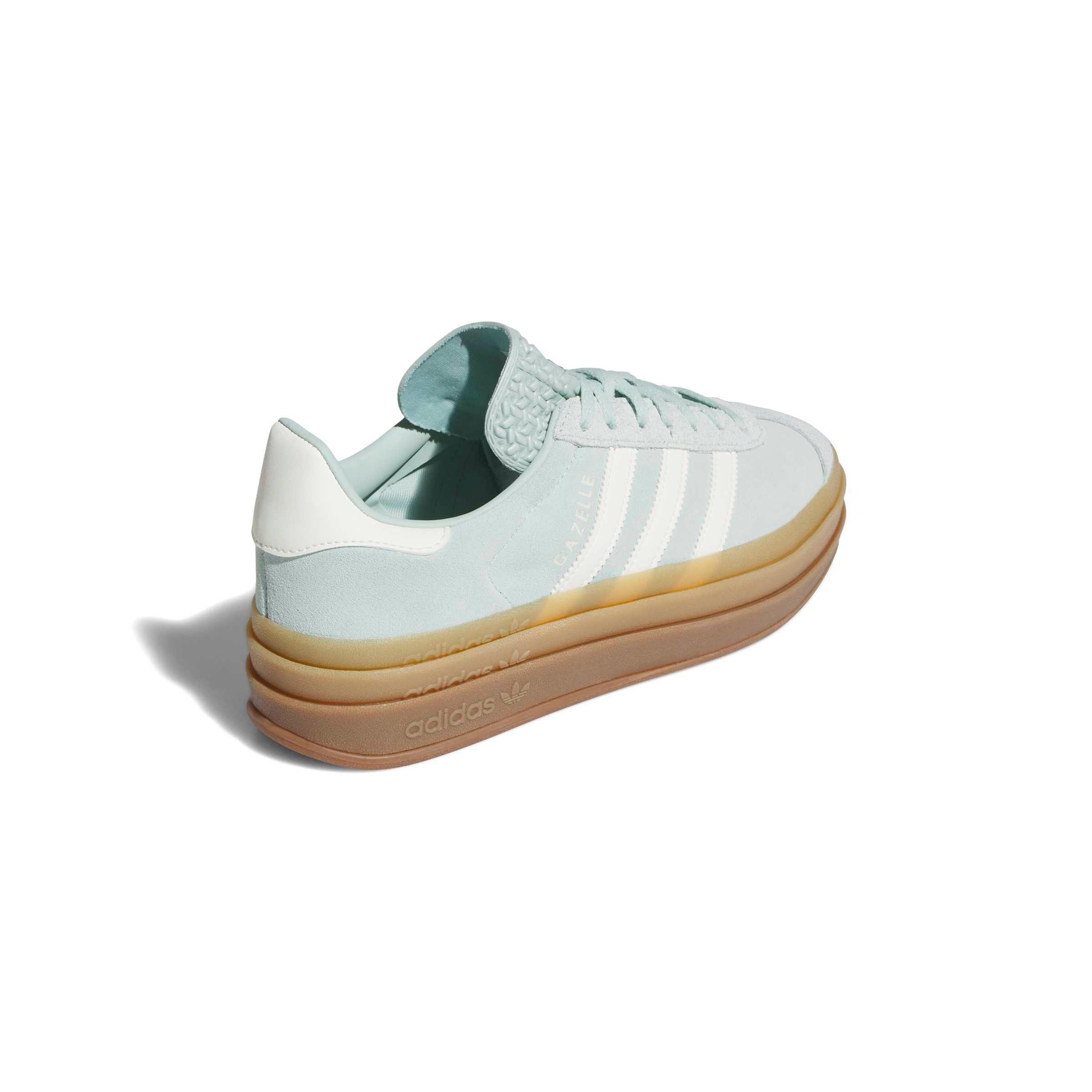 adidas Originals Gazelle Bold "Ash Green/Off White/Gum 2" Women's Shoe - GREEN/OFF WHITE/GUM Thumbnail View 4