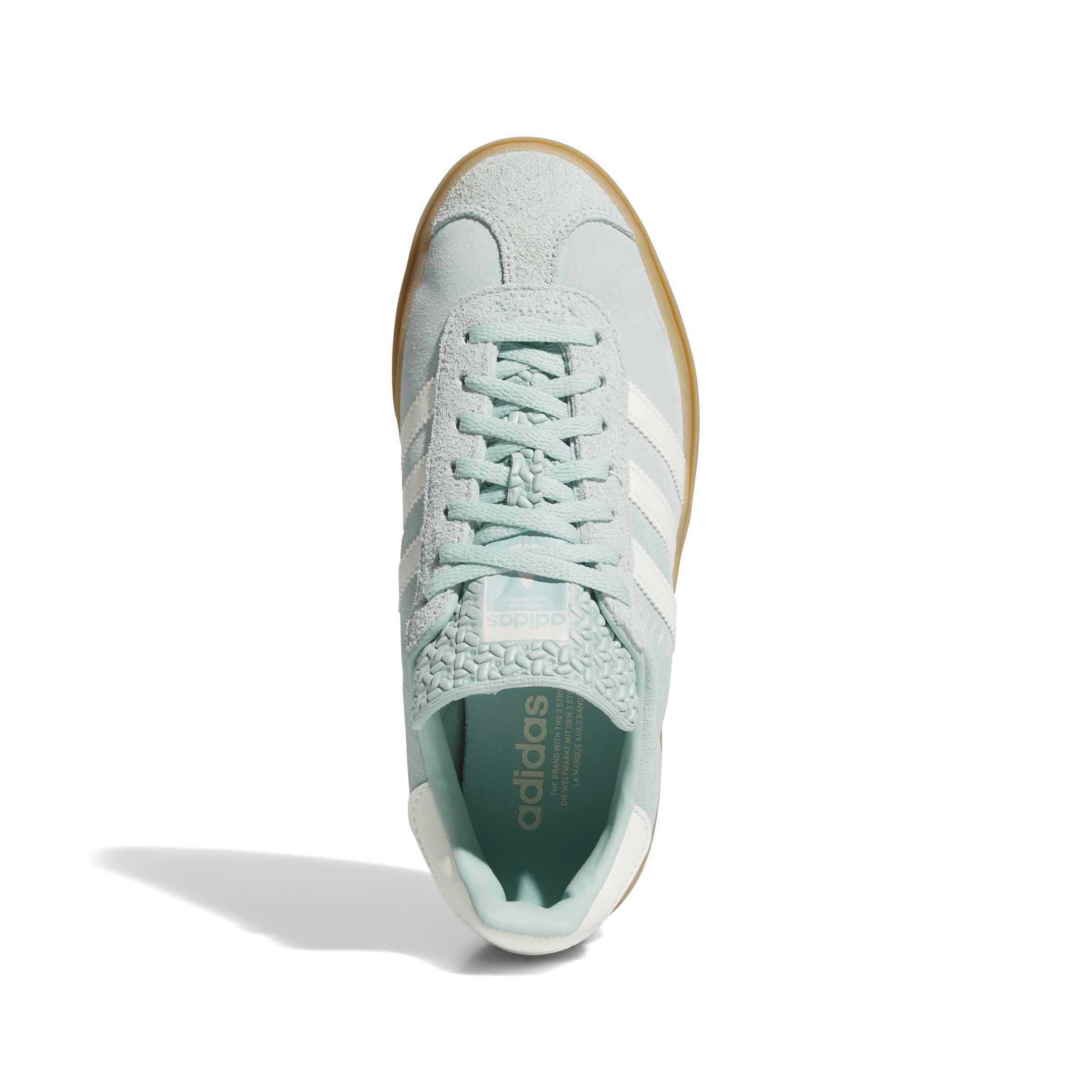 adidas Originals Gazelle Bold "Ash Green/Off White/Gum 2" Women's Shoe - GREEN/OFF WHITE/GUM Thumbnail View 7