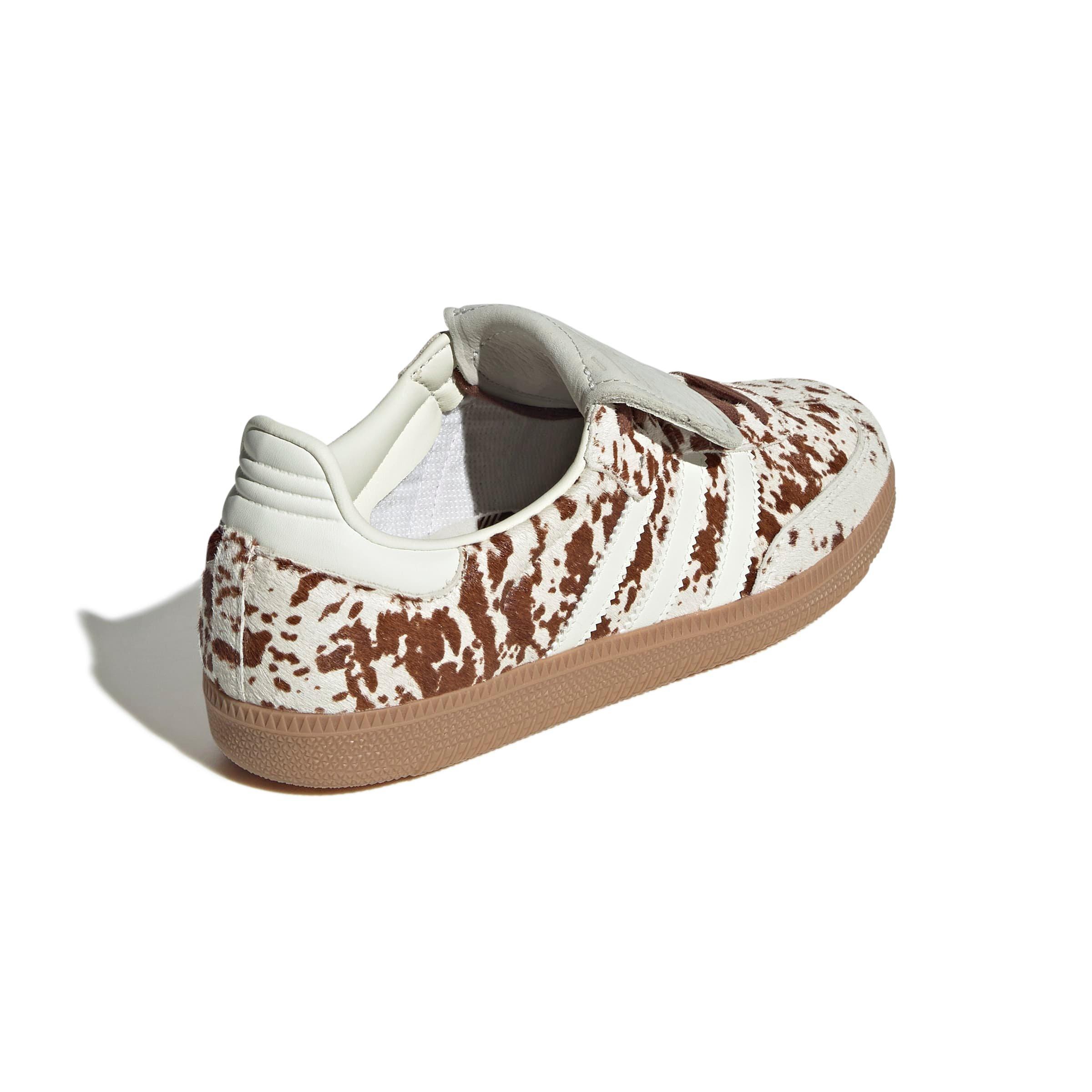 adidas Originals Samba LT "Cow Print" Women's Shoe - White/Brown Thumbnail View 4