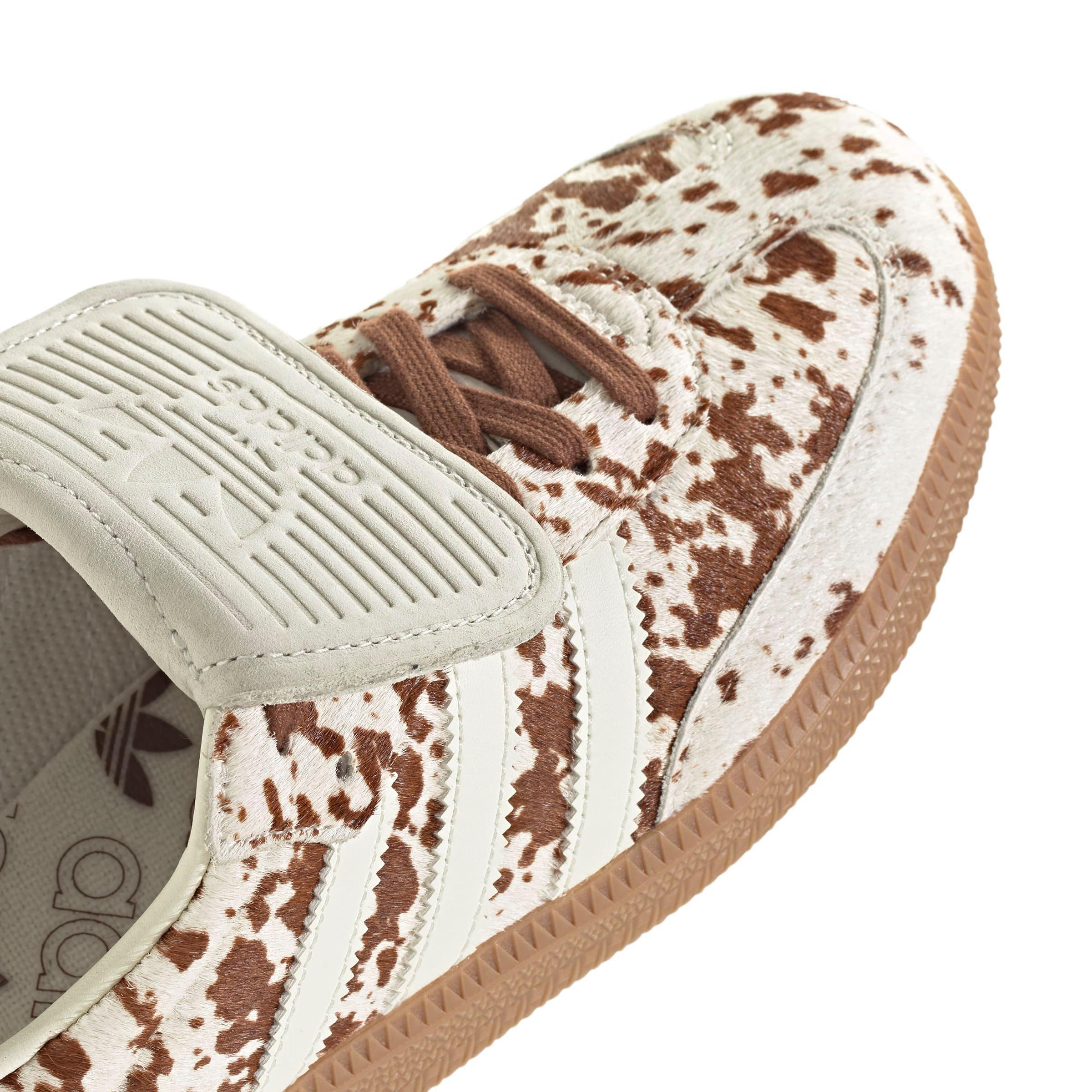 adidas Originals Samba LT "Cow Print" Women's Shoe - White/Brown Thumbnail View 5