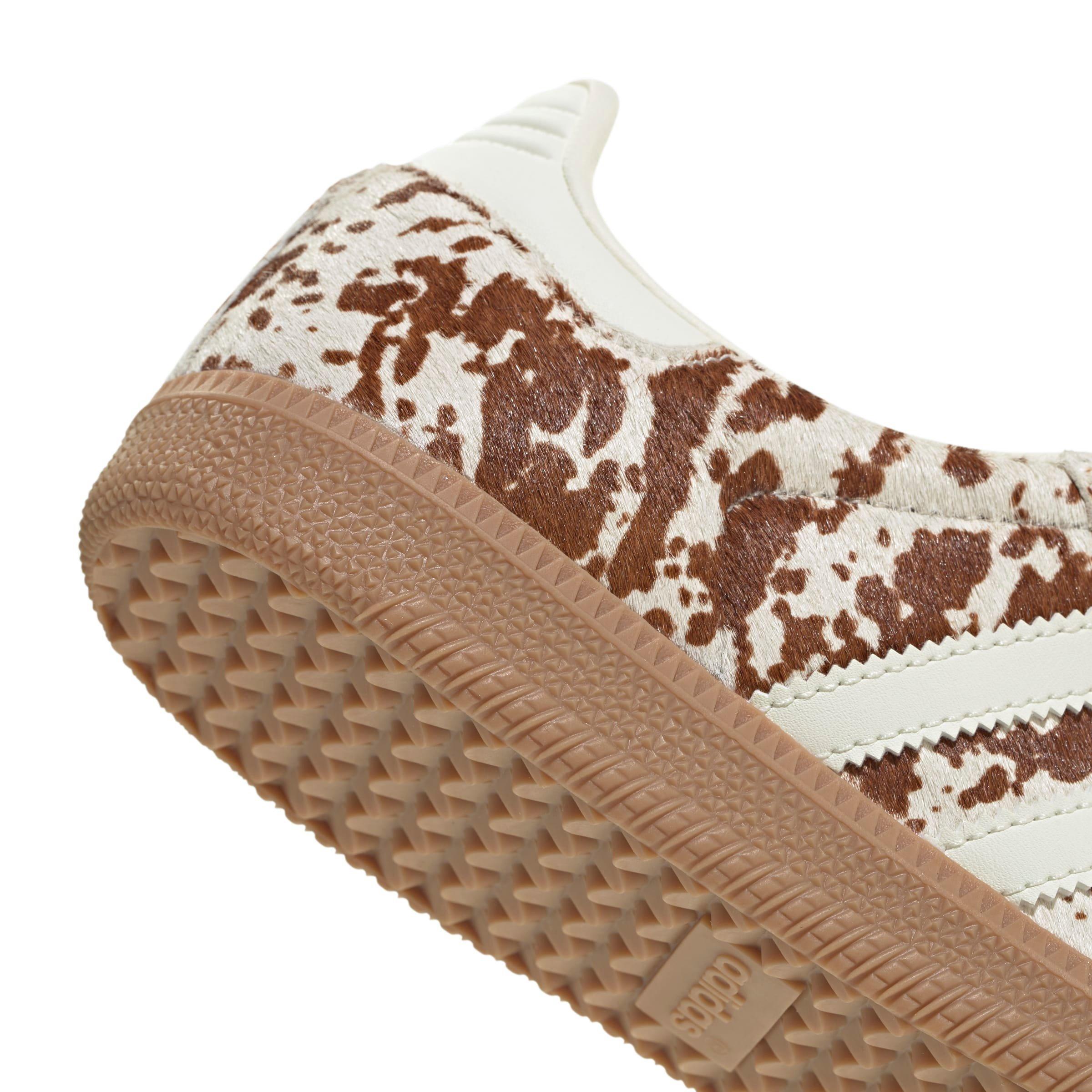 adidas Originals Samba LT "Cow Print" Women's Shoe - White/Brown Thumbnail View 6