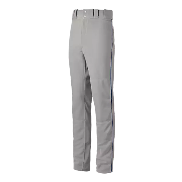 Mizuno Youth Premier Pro Piped Baseball G2 Pants - GREY/NAVY
