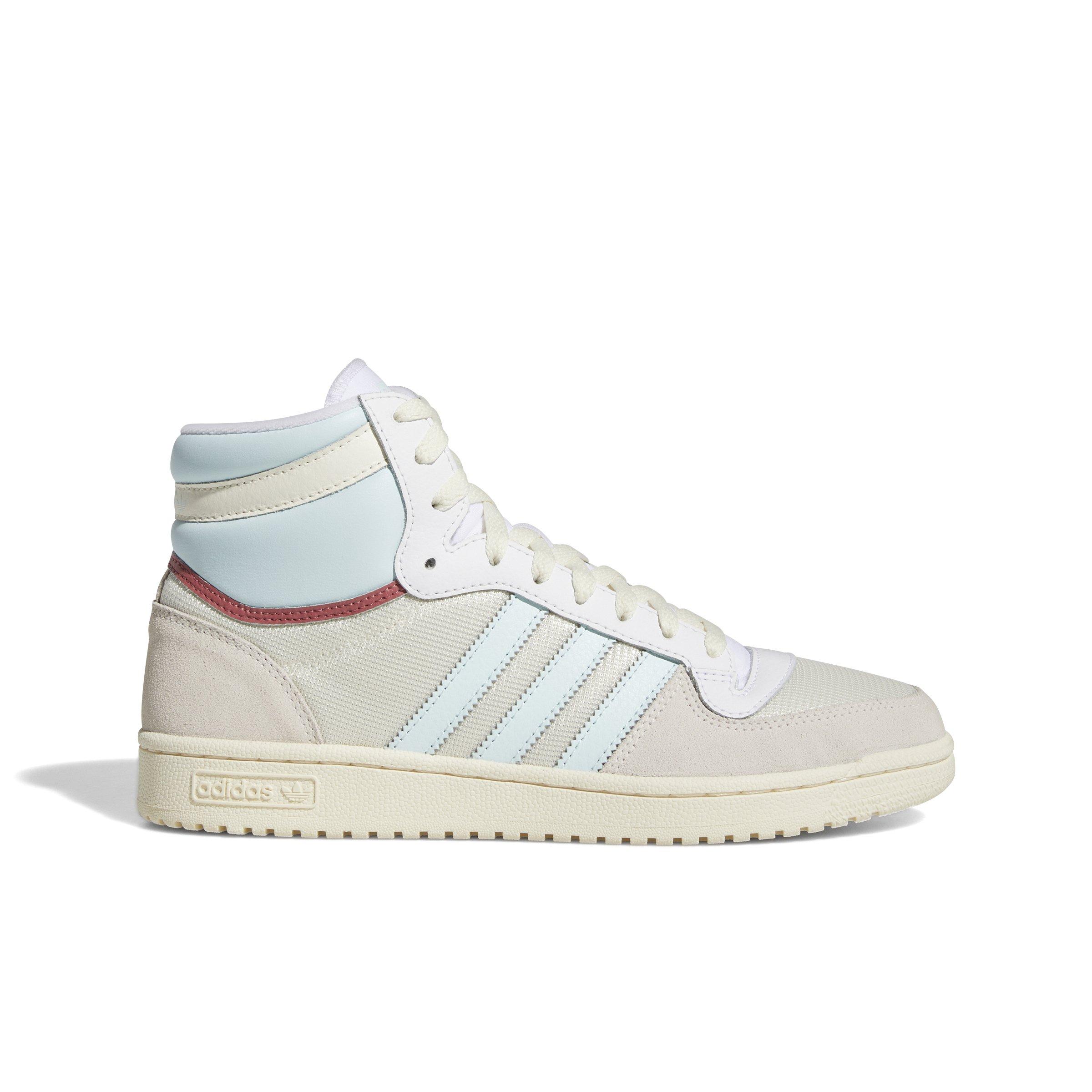 adidas Top Ten Hi White/Blue/Gold Men's Shoe - Hibbett