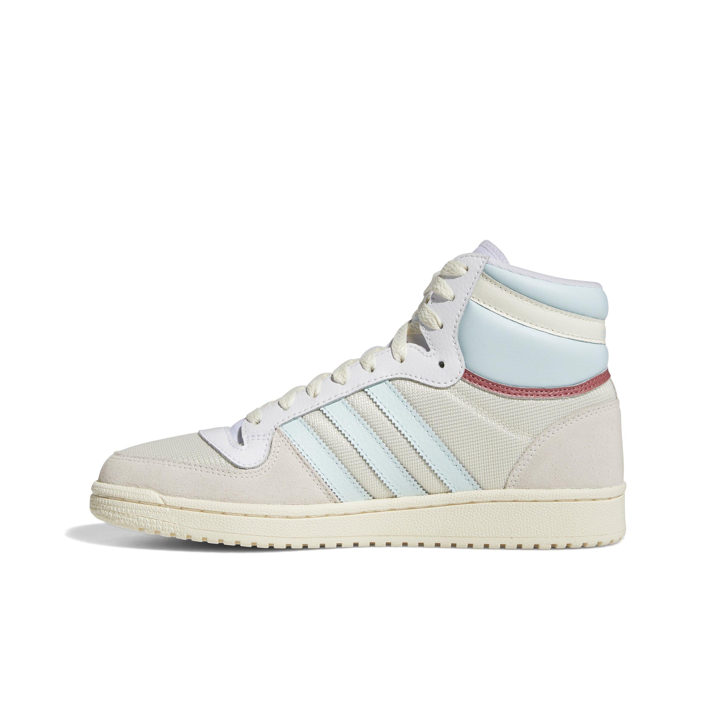 adidas Top Ten Hi White/Blue/Gold Men's Shoe - Hibbett