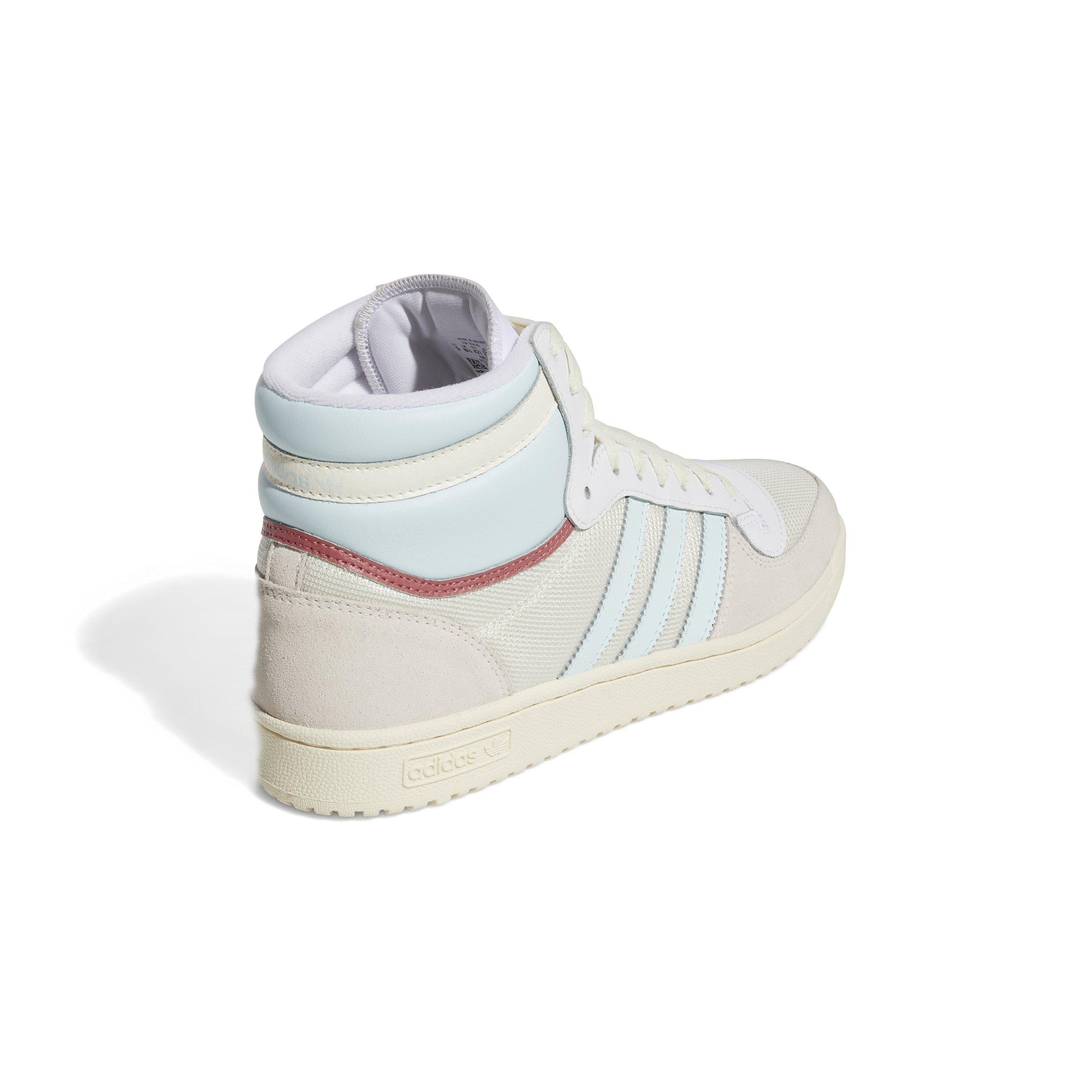 adidas Top Ten Hi White/Blue/Gold Men's Shoe - Hibbett