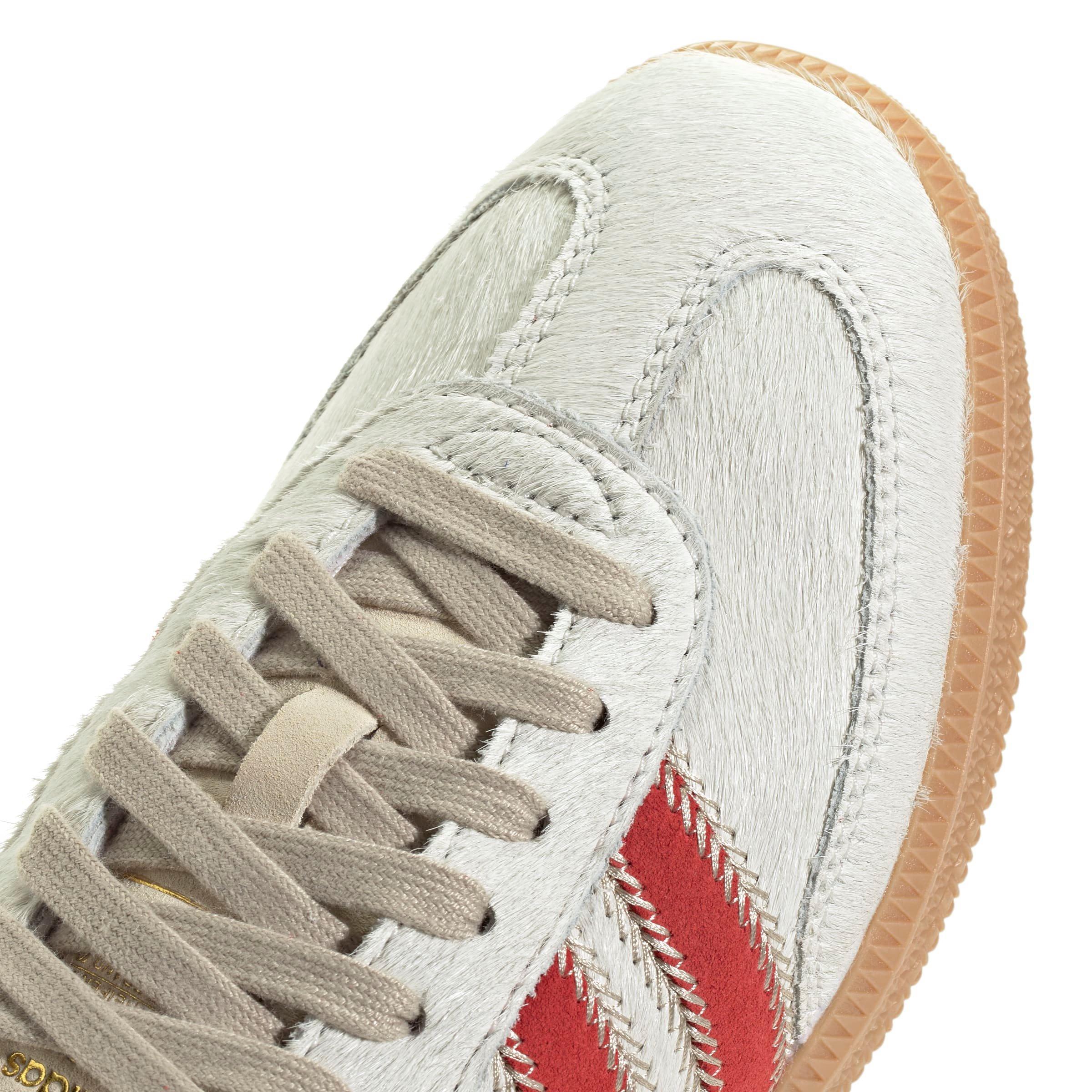 adidas Originals Samba OG "Wonder Beige/Cream White/Better Scarlet" Women's Shoe - BEIGE/WHITE/SCARLET Thumbnail View 5