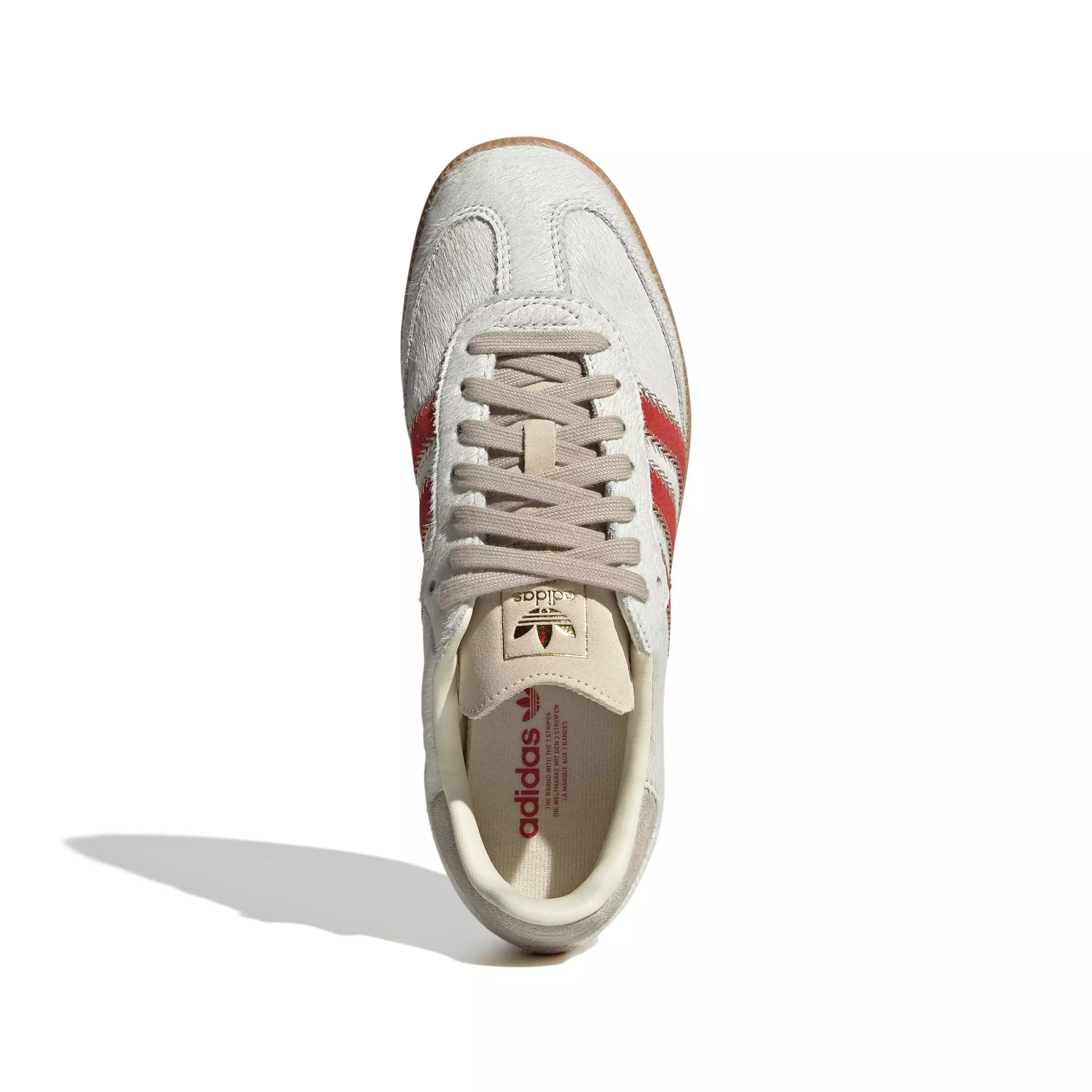 adidas Originals Samba OG "Wonder Beige/Cream White/Better Scarlet" Women's Shoe - BEIGE/WHITE/SCARLET