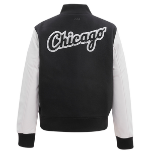 Pro Standard Women's Chicago White Sox Classic Wool Varsity Jacket -Black/White