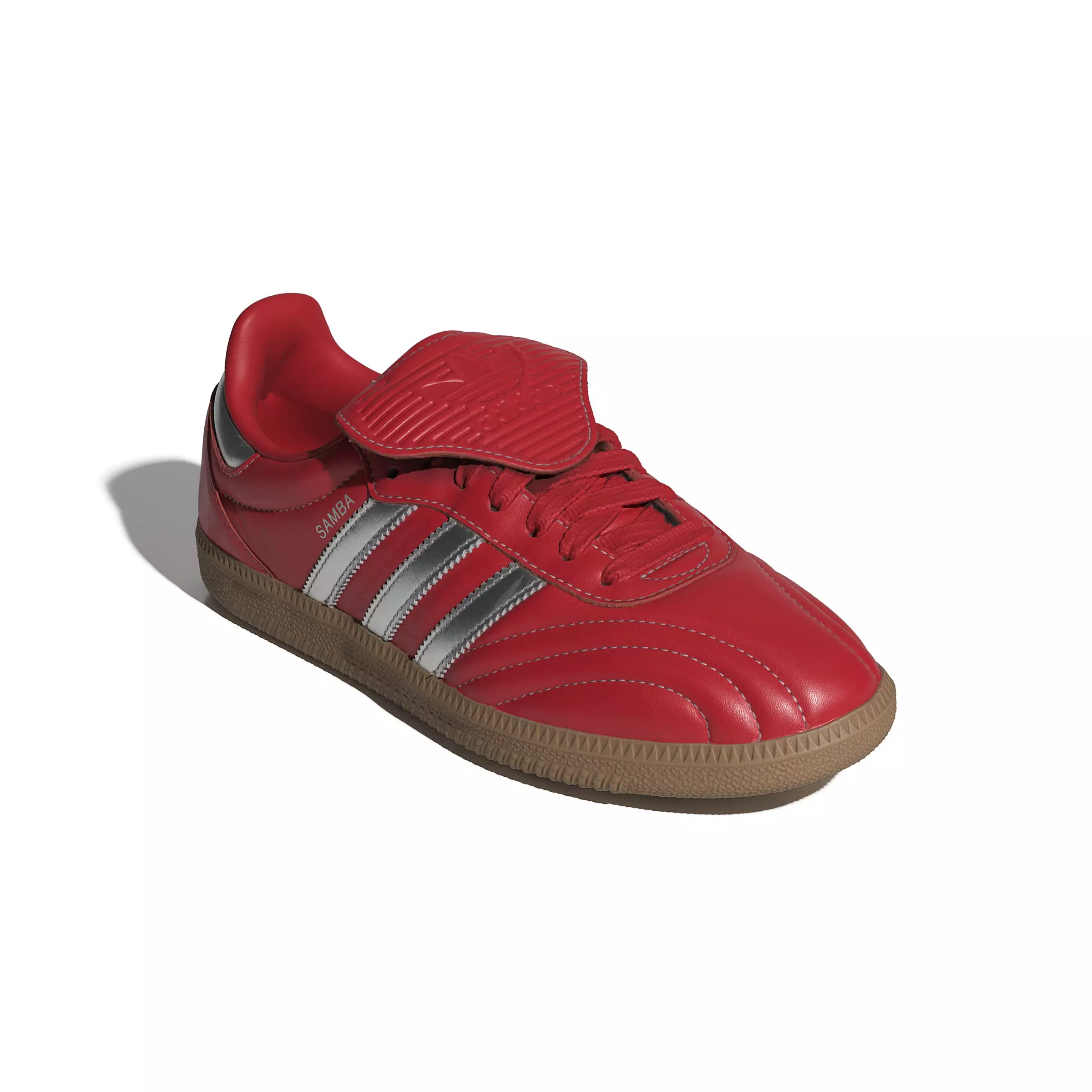 adidas Originals Samba Lt "Better Scarlet/Silver Metallic/Gum 4" Women's Shoe - SCARLET/SILVER/GUM