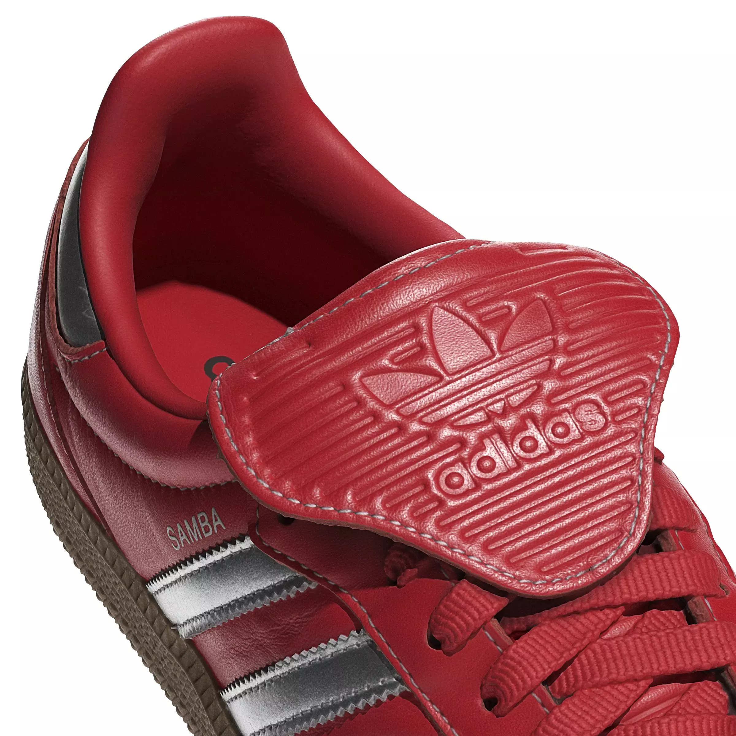 adidas Originals Samba Lt "Better Scarlet/Silver Metallic/Gum 4" Women's Shoe - SCARLET/SILVER/GUM