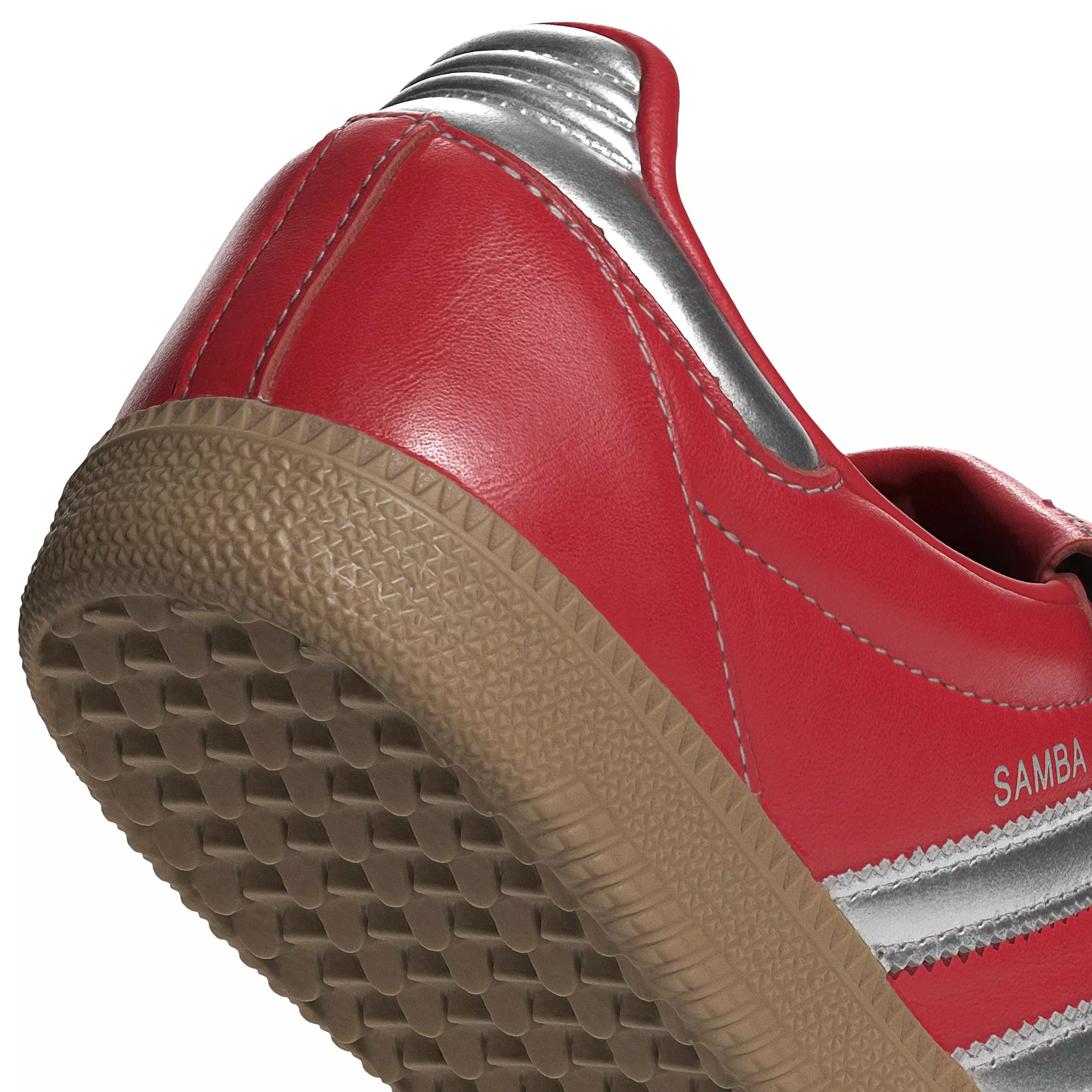adidas Originals Samba Lt "Better Scarlet/Silver Metallic/Gum 4" Women's Shoe - SCARLET/SILVER/GUM