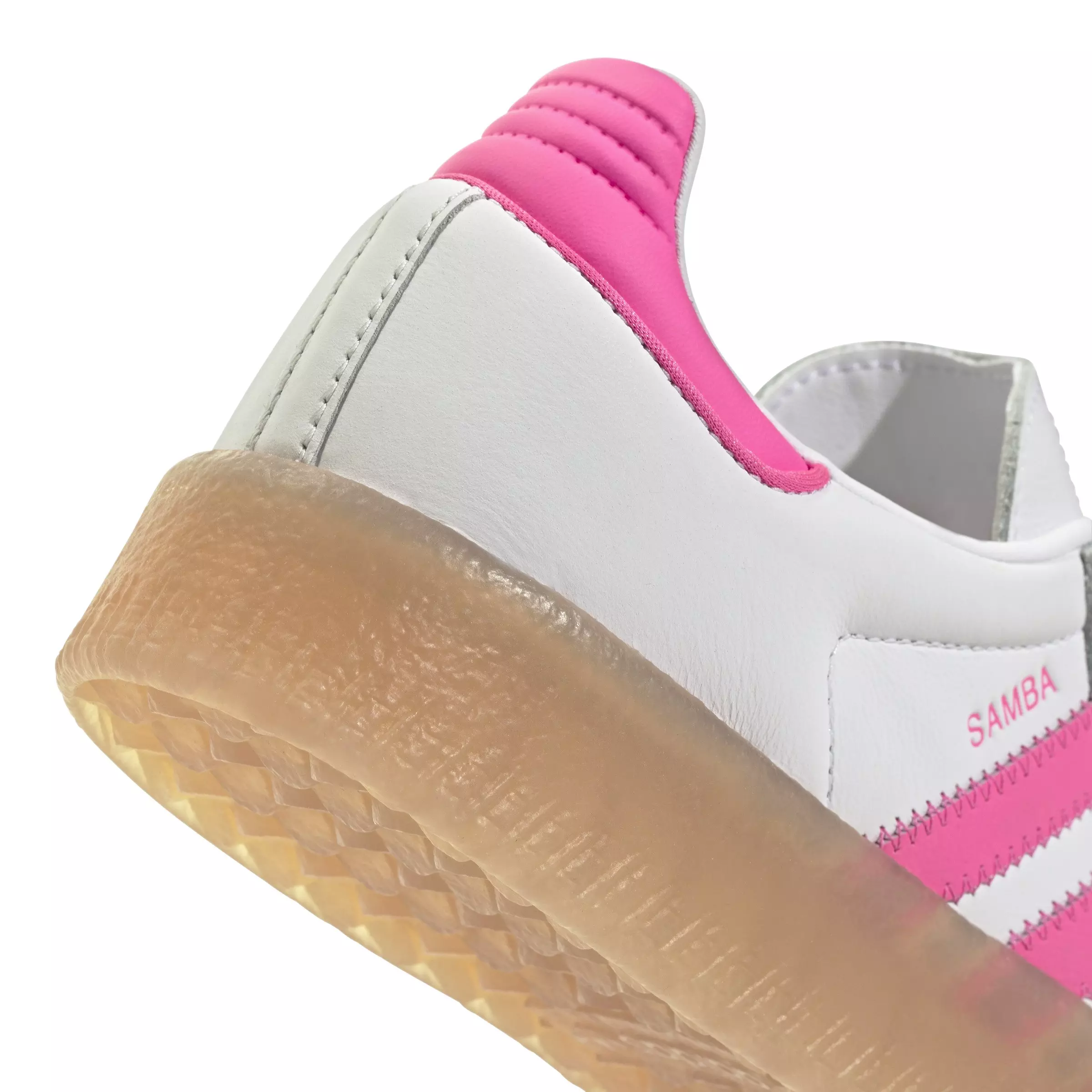 adidas Originals Sambae "Ftwr White/Off White/Lucid Pink" Women's Shoe - WHITE/OFF WHITE/PINK