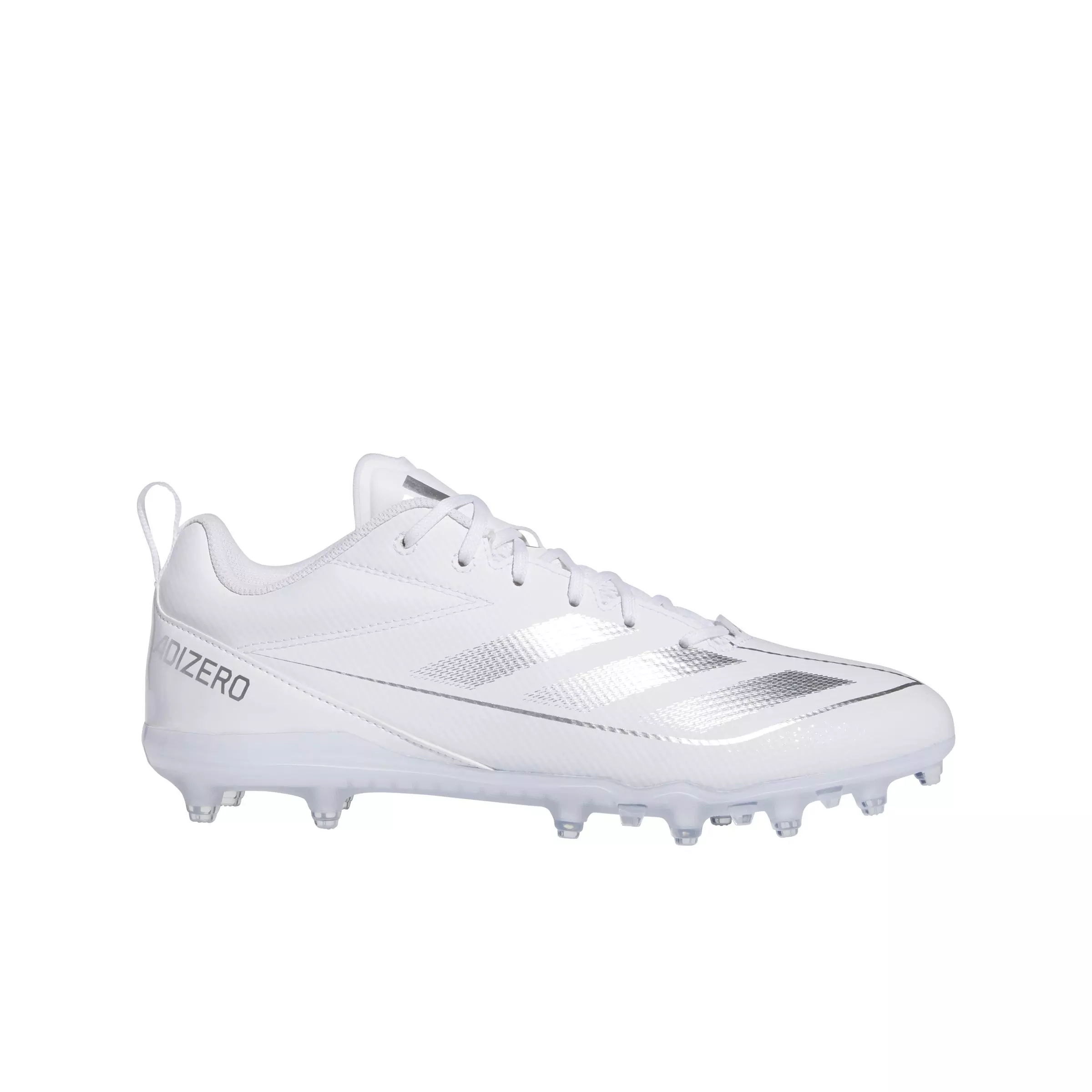 adidas Adizero Electric.2 "Ftwr White/Silver Metallic/Ftwr White" Men's Football Cleat - WHITE/SILVER/WHITE