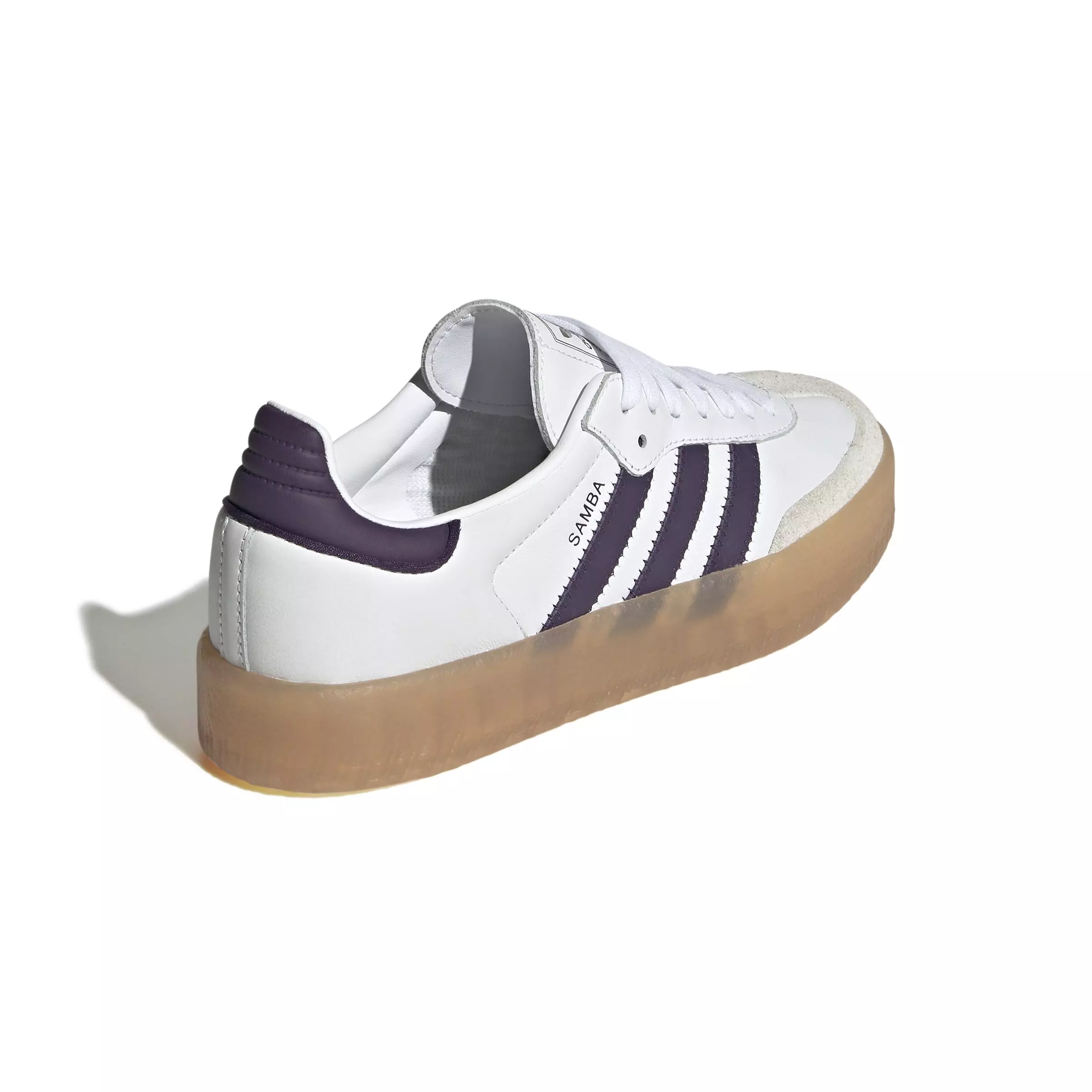 adidas Originals Sambae "Ftwr White/Off White/Aurora Plum" Women's Shoe - WHITE/OFF WHITE/PLUM