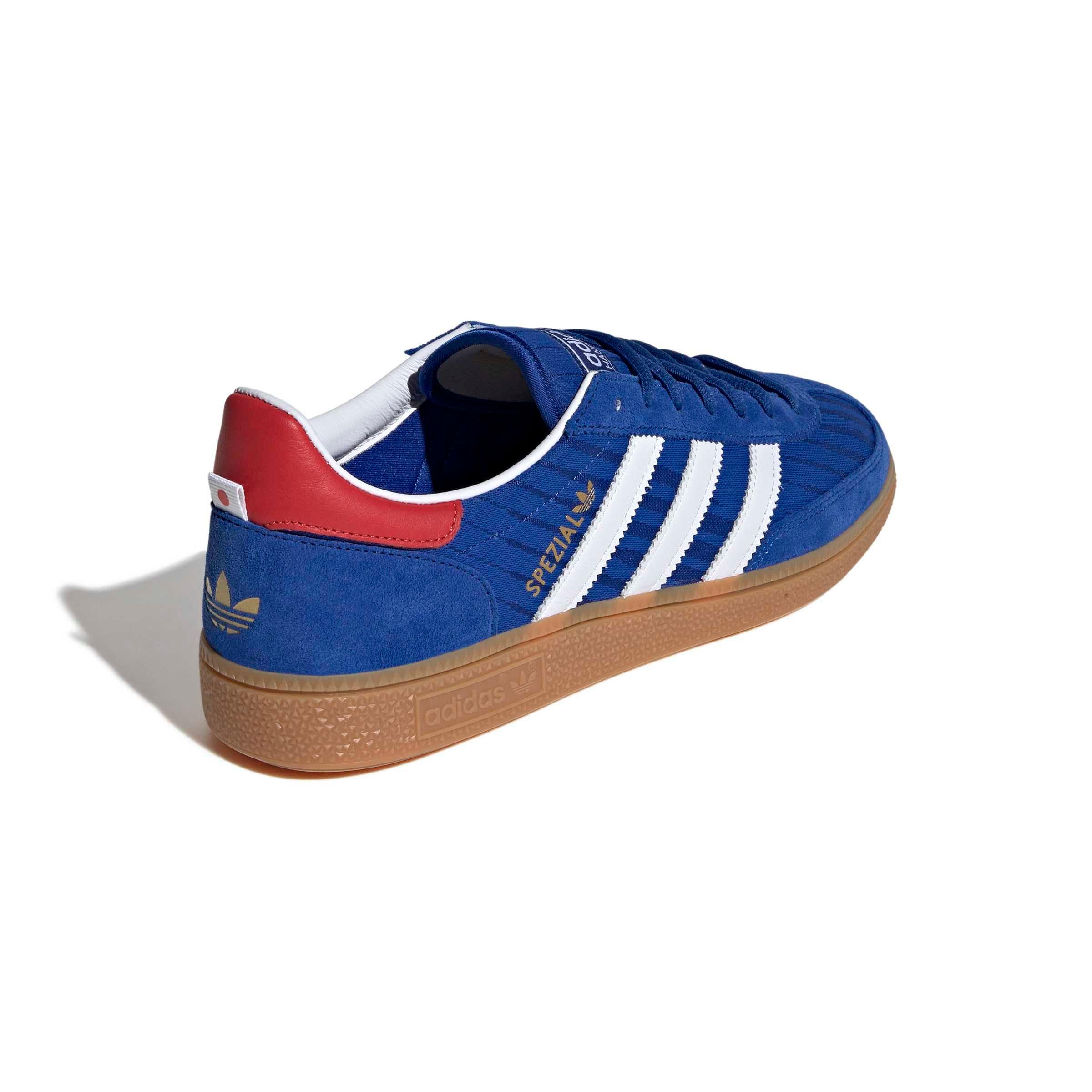 adidas Originals Handball Spezial "Power Blue/Red/Ftwr White" Men's Shoe - BLUE/RED/WHITE Thumbnail View 4