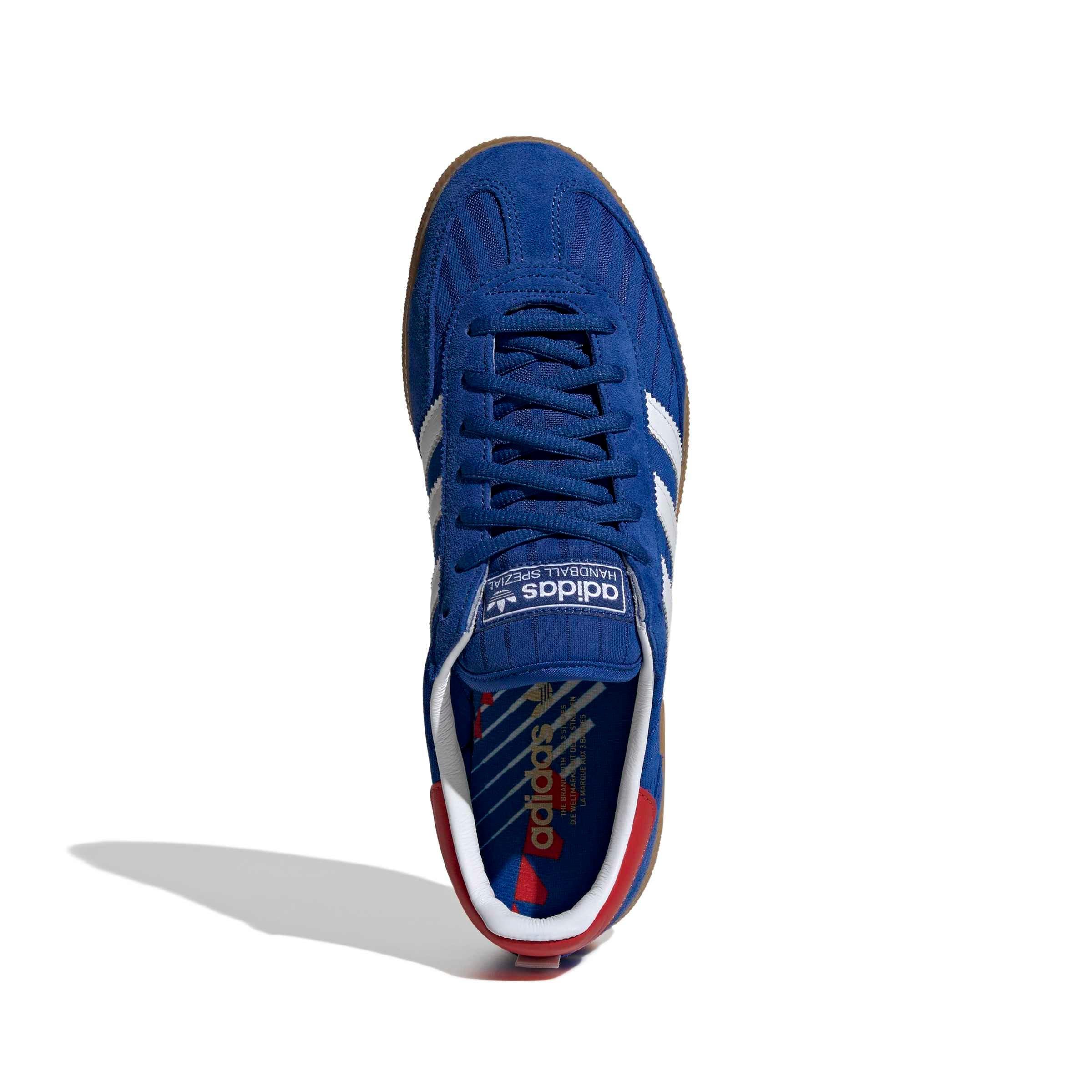 adidas Originals Handball Spezial "Power Blue/Red/Ftwr White" Men's Shoe - BLUE/RED/WHITE Thumbnail View 5