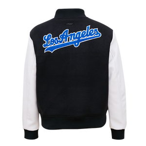 Pro Standard Women's Los Angeles Dodgers Classic Wool Varsity Jacket -Black/White