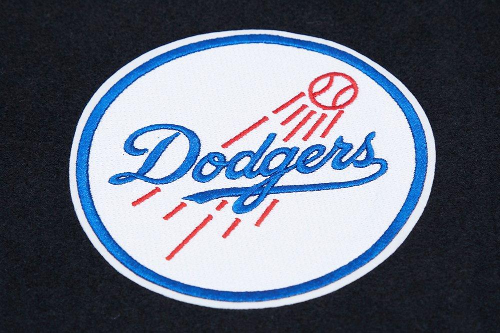 Pro Standard Women's Los Angeles Dodgers Classic Wool Varsity Jacket - Black/White - BLACK/WHITE Thumbnail View 5