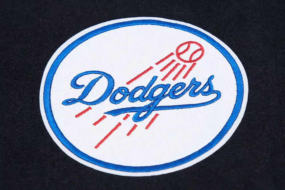 Pro Standard Women's Los Angeles Dodgers Classic Wool Varsity Jacket -Black/White - BLACK/WHITE