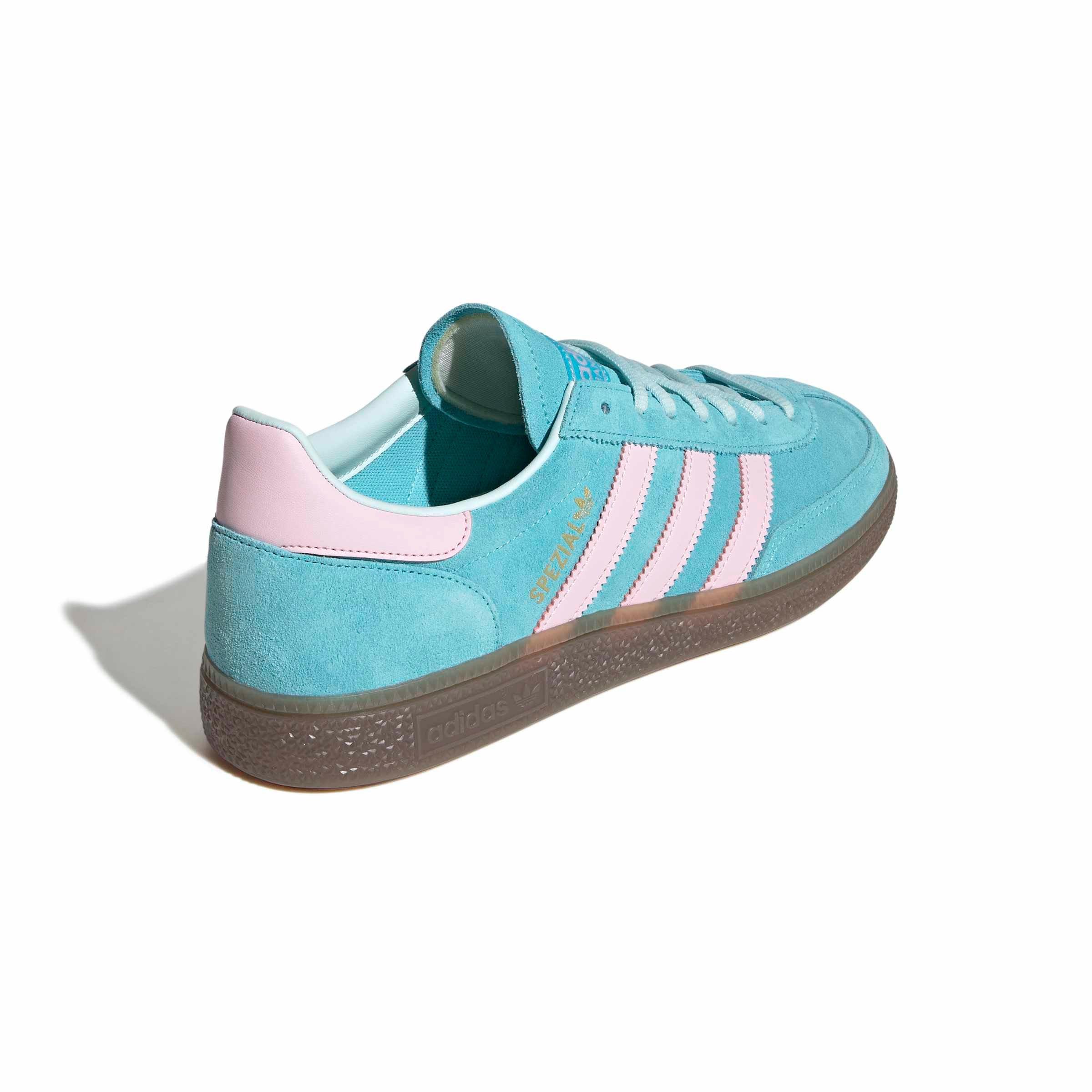 adidas Originals Handball Spezial "Pulse Aqua/Clear Pink/Gum 5" Men's Shoe - AQUA/PINK/GUM Thumbnail View 4